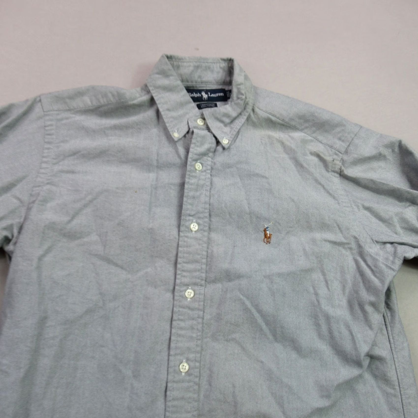 Polo Ralph Lauren Ralph Lauren Shirt 15 Gray Yarmouth Lightweight Long Sleeve Button Front Mens Size US L / EU 52-54 / 3 - 3 Thumbnail