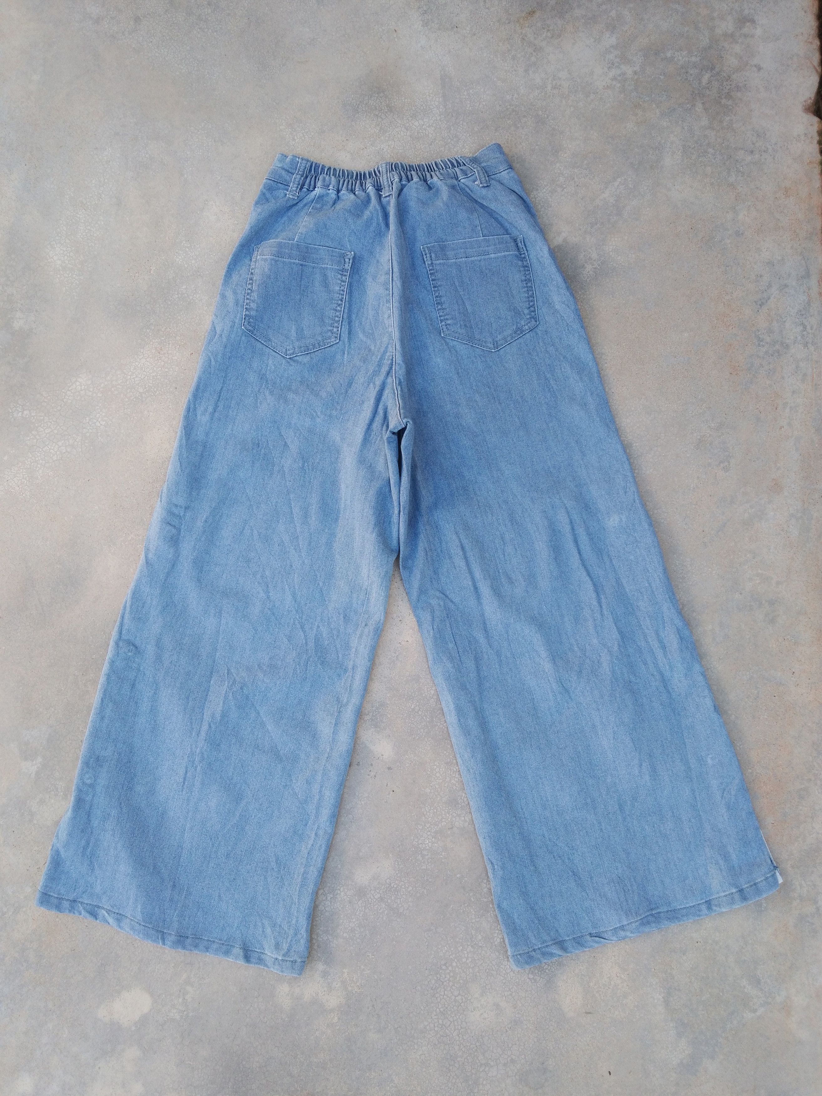 Japanese Brand Vintage Japanese Brand Side Lane Buttoned Wide Leg Pants Size US 28 / EU 44 - 3 Thumbnail