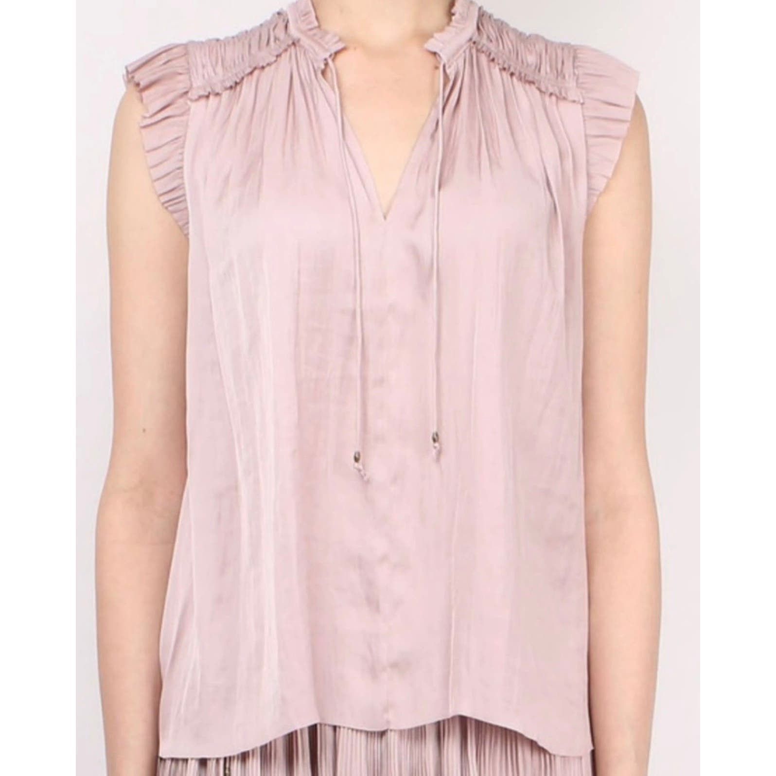 image of Ulla Johnson Ren Top Size 2 $350 in Purple, Women's