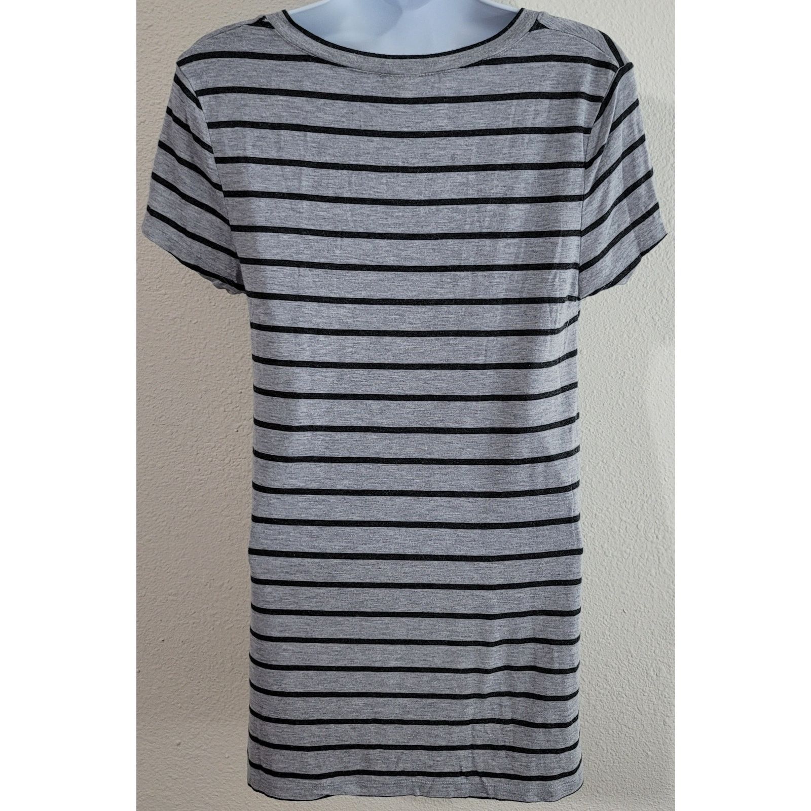Other Zenana Outfitters Black Gray Heathered Striped Shirt Medium Size M / US 6-8 / IT 42-44 - 2 Thumbnail