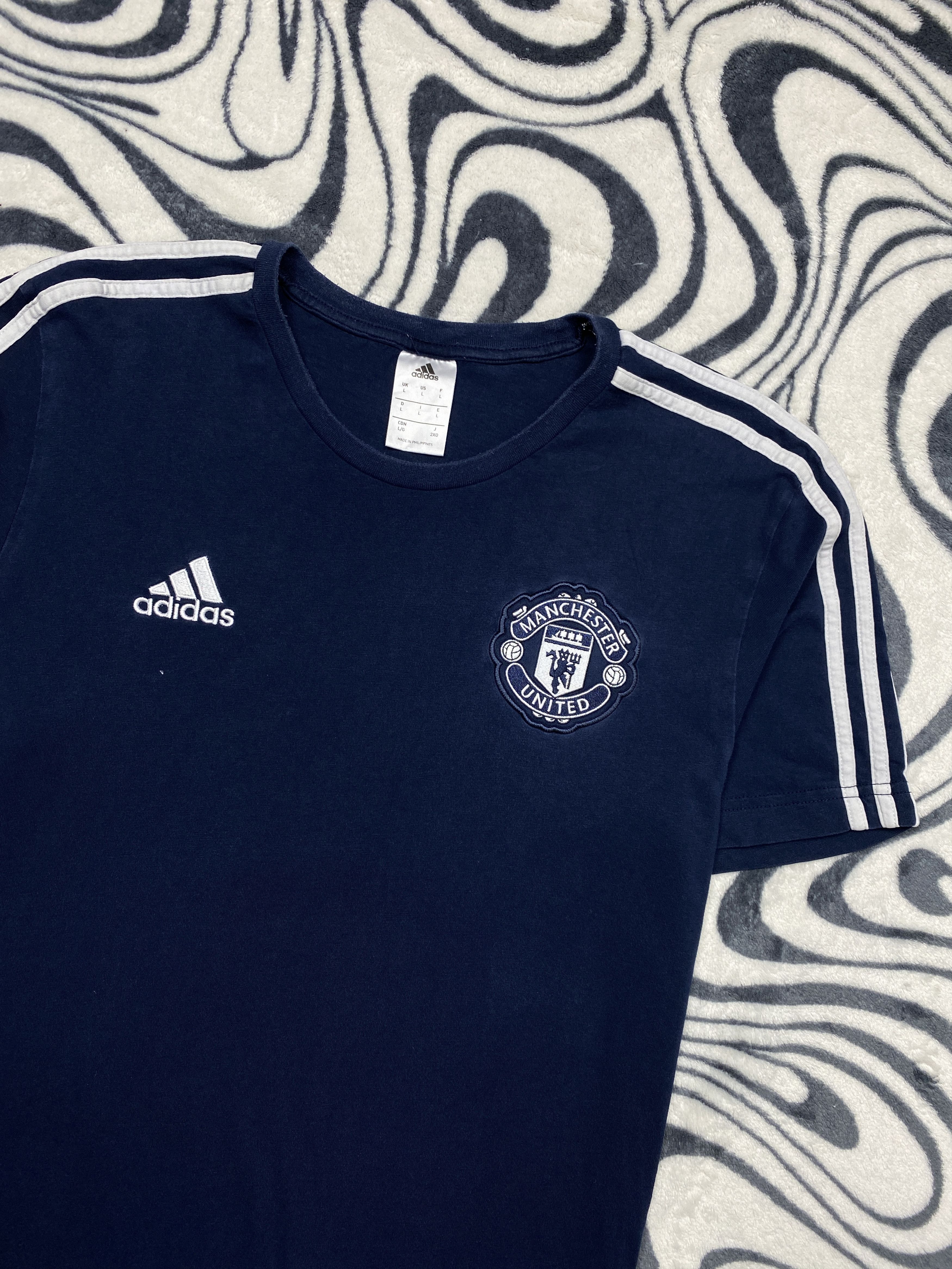 Adidas Adidas Manchester United Vintage T-Shirt Tee Jersey Size US L / EU 52-54 / 3 - 2 Thumbnail