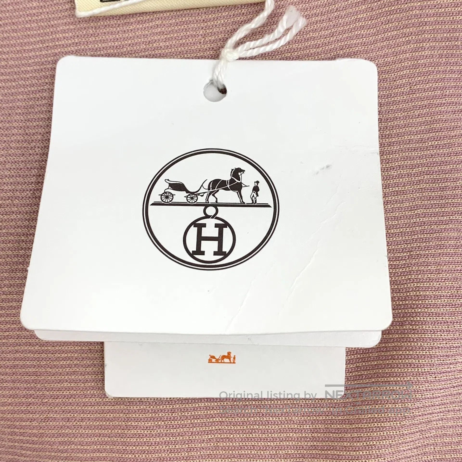 Hermes Hermes Yellow Buckle Embroidered Mulberry Silk Short Sleev Size S / US 4 / IT 40 - 7 Thumbnail
