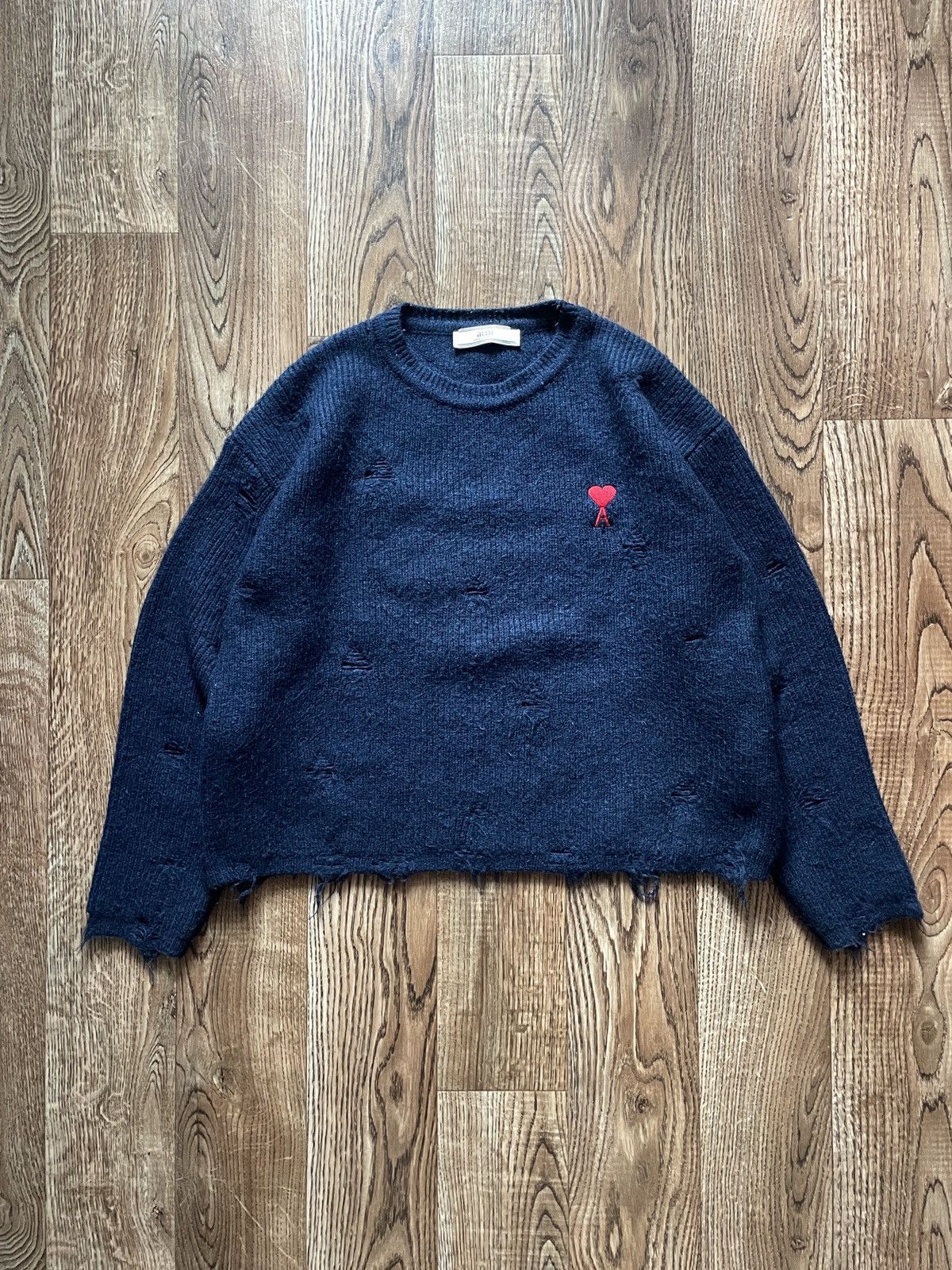 AMI AMI HEART ARCHIVE HEAVY KNITTED SWEATER Size S / US 4 / IT 40 - 1 Thumbnail