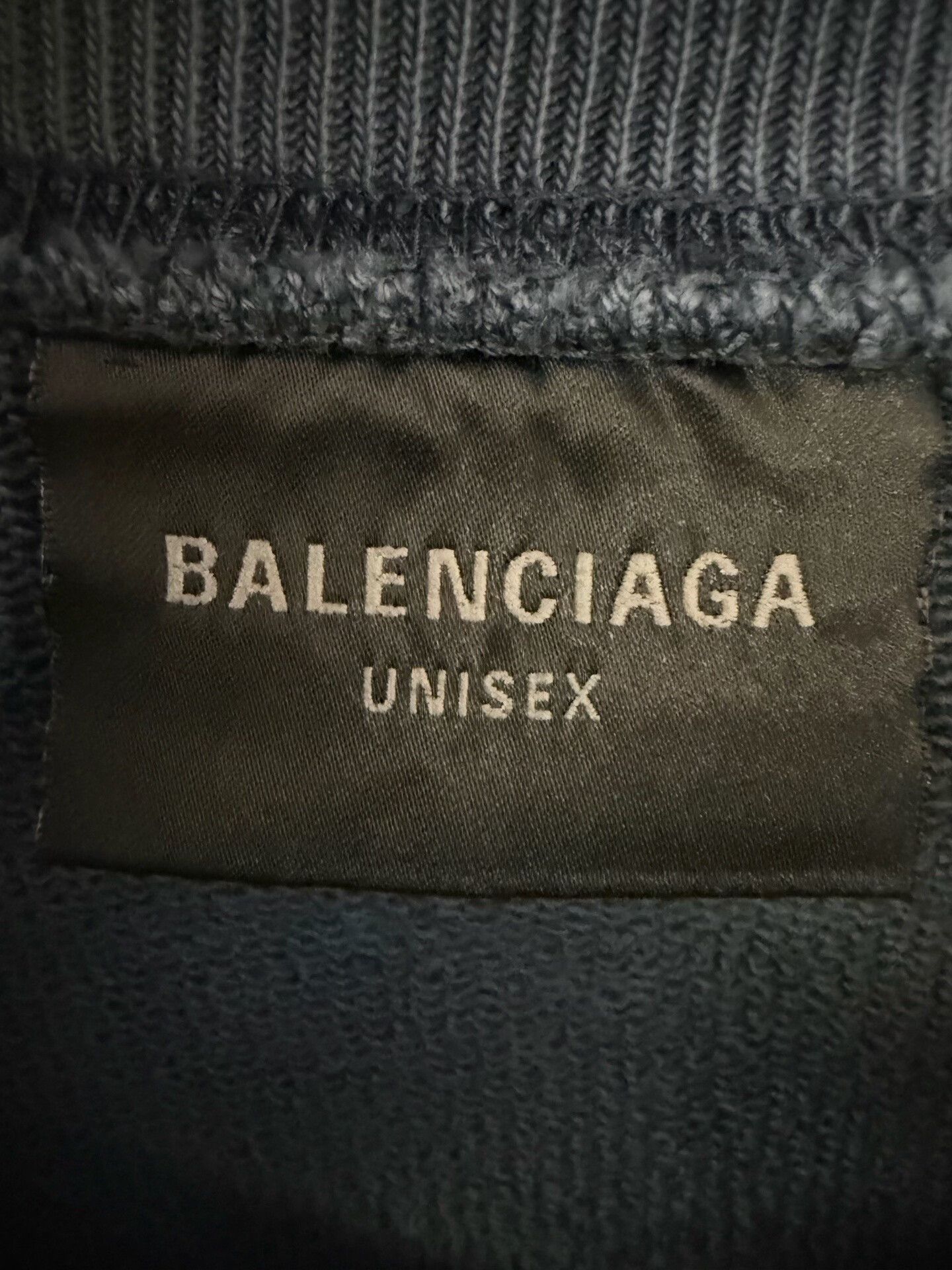 DEFEND PARIS balenciaga navy logo embroidered sweatshirt XS Size US XS / EU 42 / 0 - 3 Thumbnail