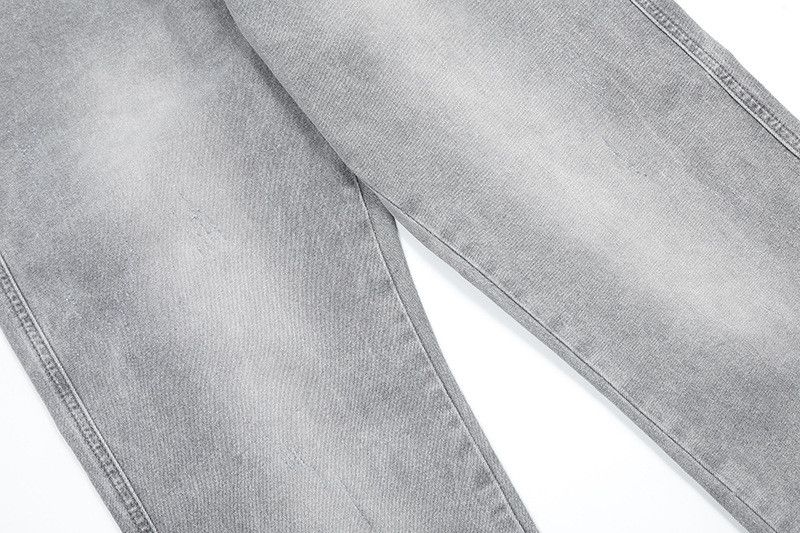 Japanese Brand American high street hip-hop retro gray jeans for men Size US 32 / EU 48 - 5 Thumbnail