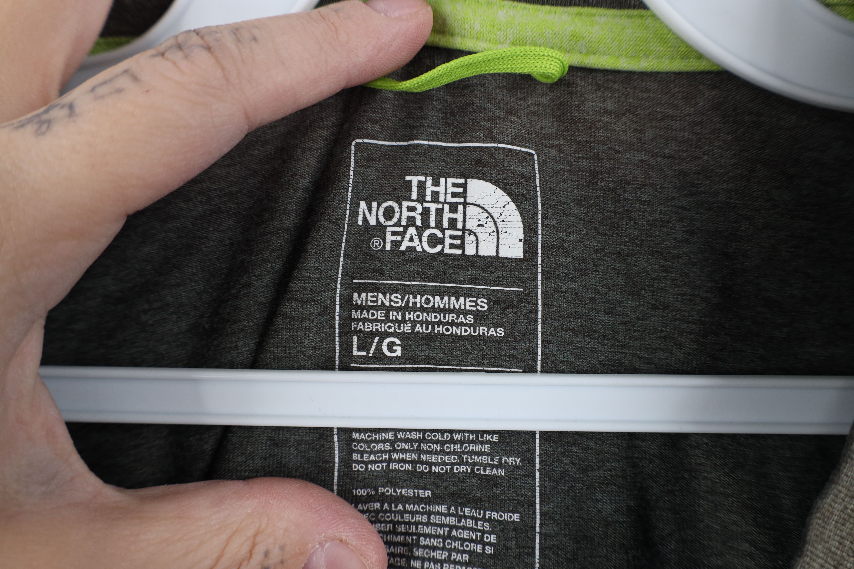 The North Face The North Face Spell Out Short Sleeve T-Shirt Green Gray Size US L / EU 52-54 / 3 - 6 Thumbnail