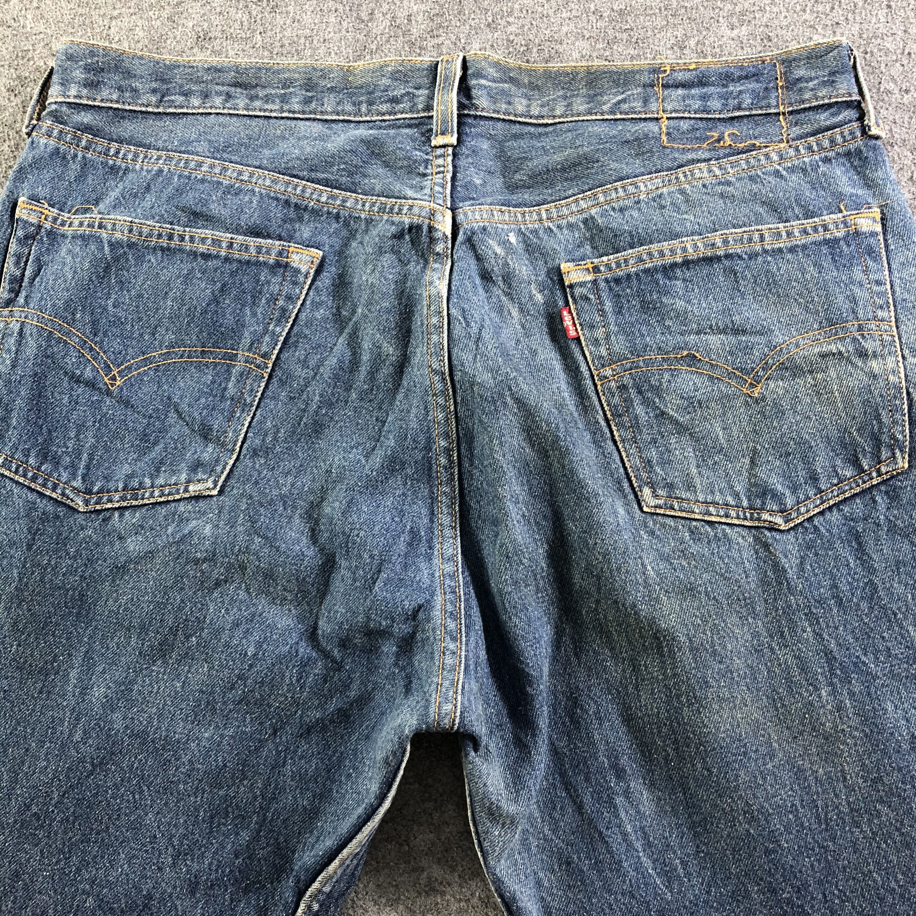 Levi's Vintage 90s Blue Wash Levis 501 Jeans-J3632 Size US 36 / EU 52 - 4 Thumbnail
