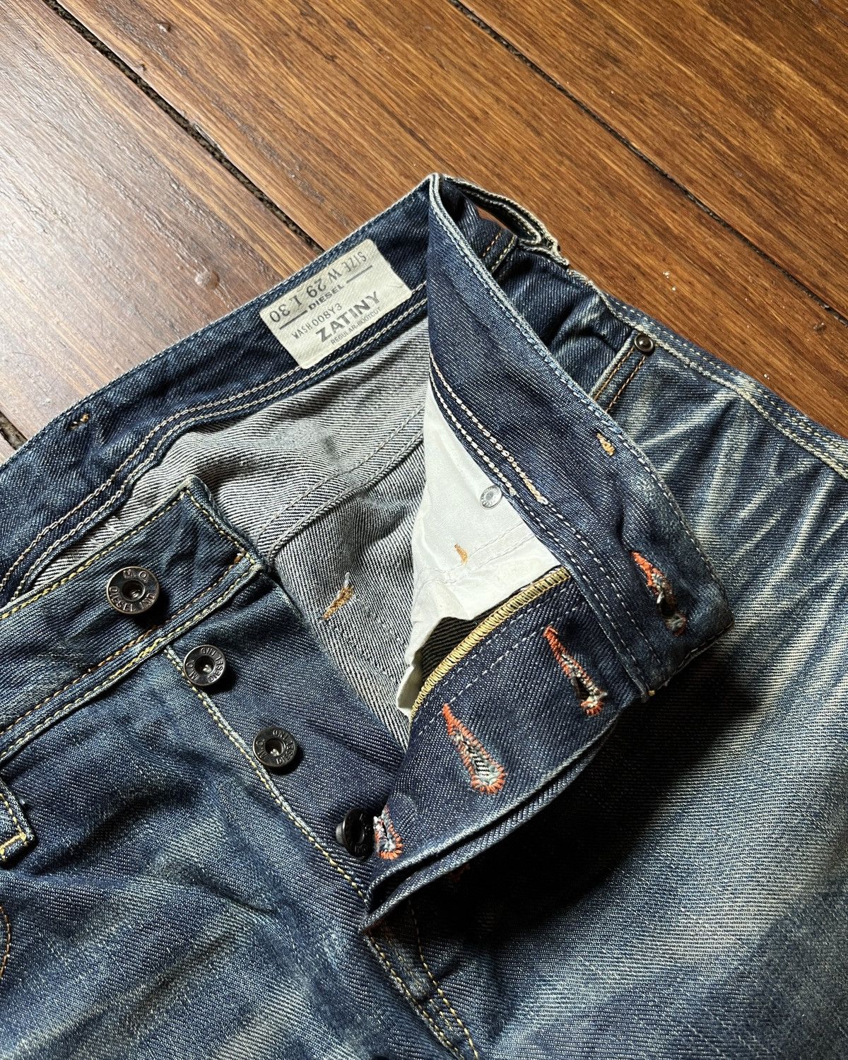 Diesel Diesel Industry Zatiny Mudwash Indigo Bootcut Jeans Size US 29 - 9 Thumbnail