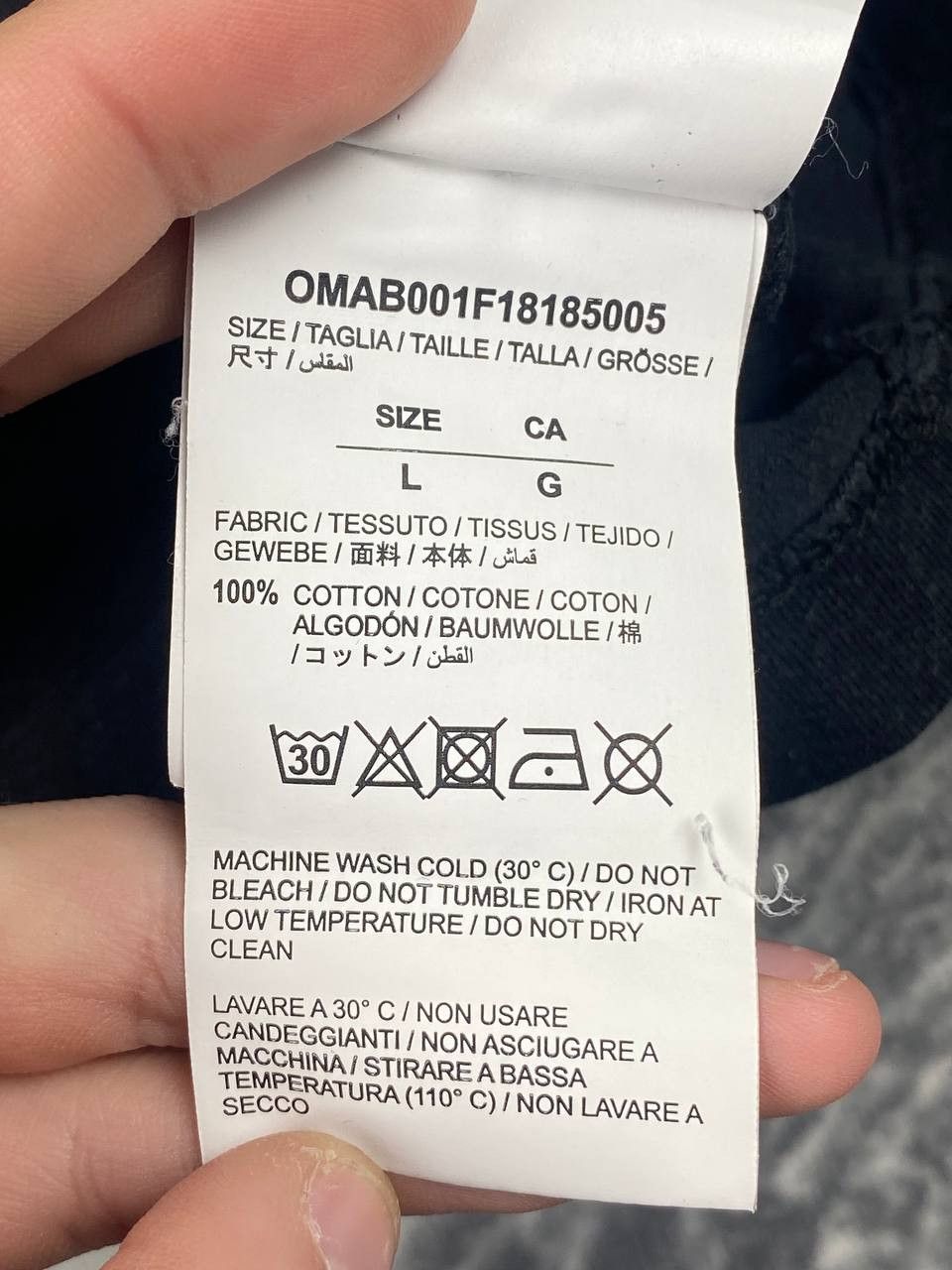 Off-White Off White Diagonal Gradient Long Sleeve Big Logo Men Size US L / EU 52-54 / 3 - 13 Thumbnail