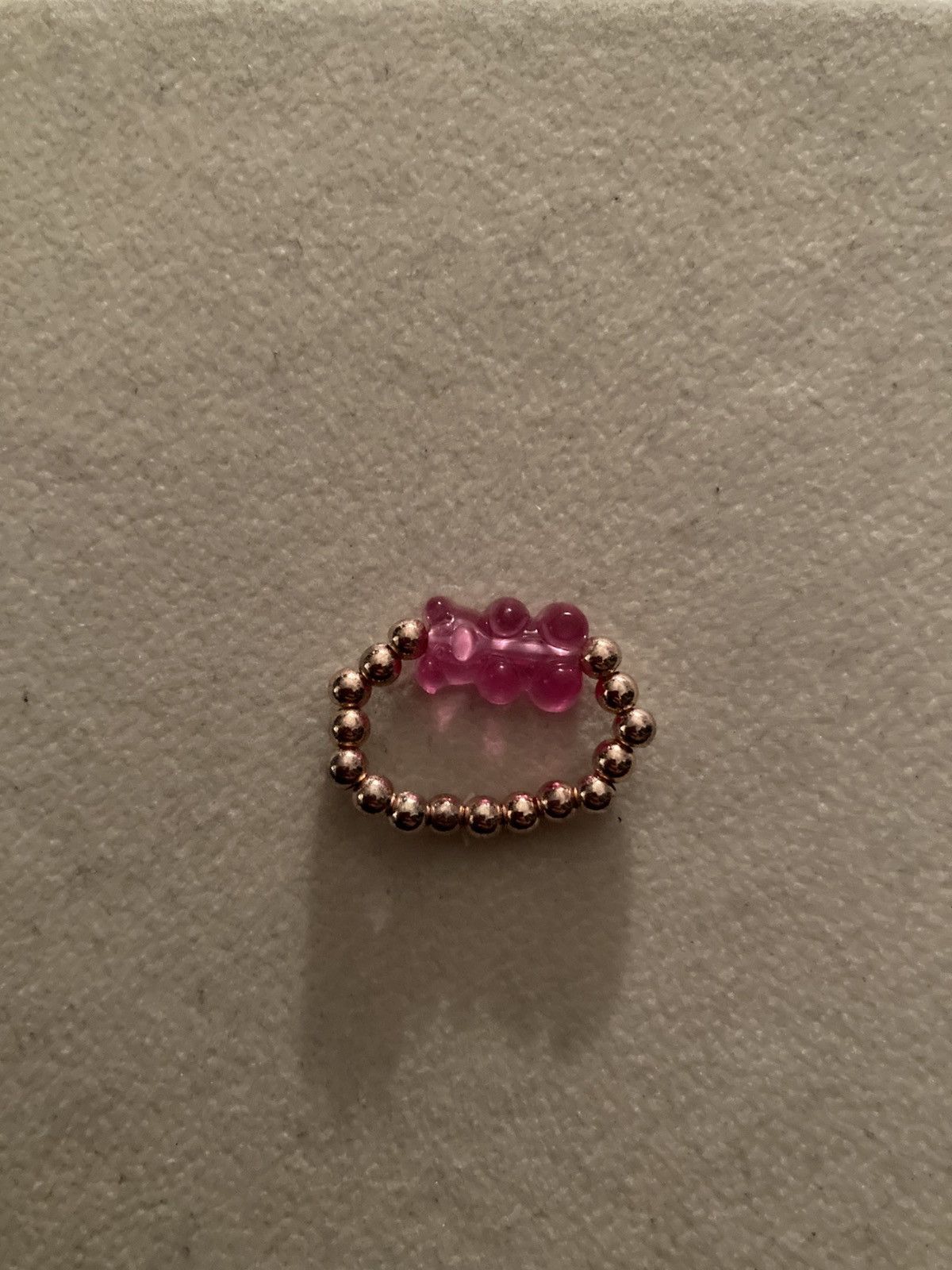 Other Dark pink gummie bear beaded ring Size ONE SIZE - 1 Preview