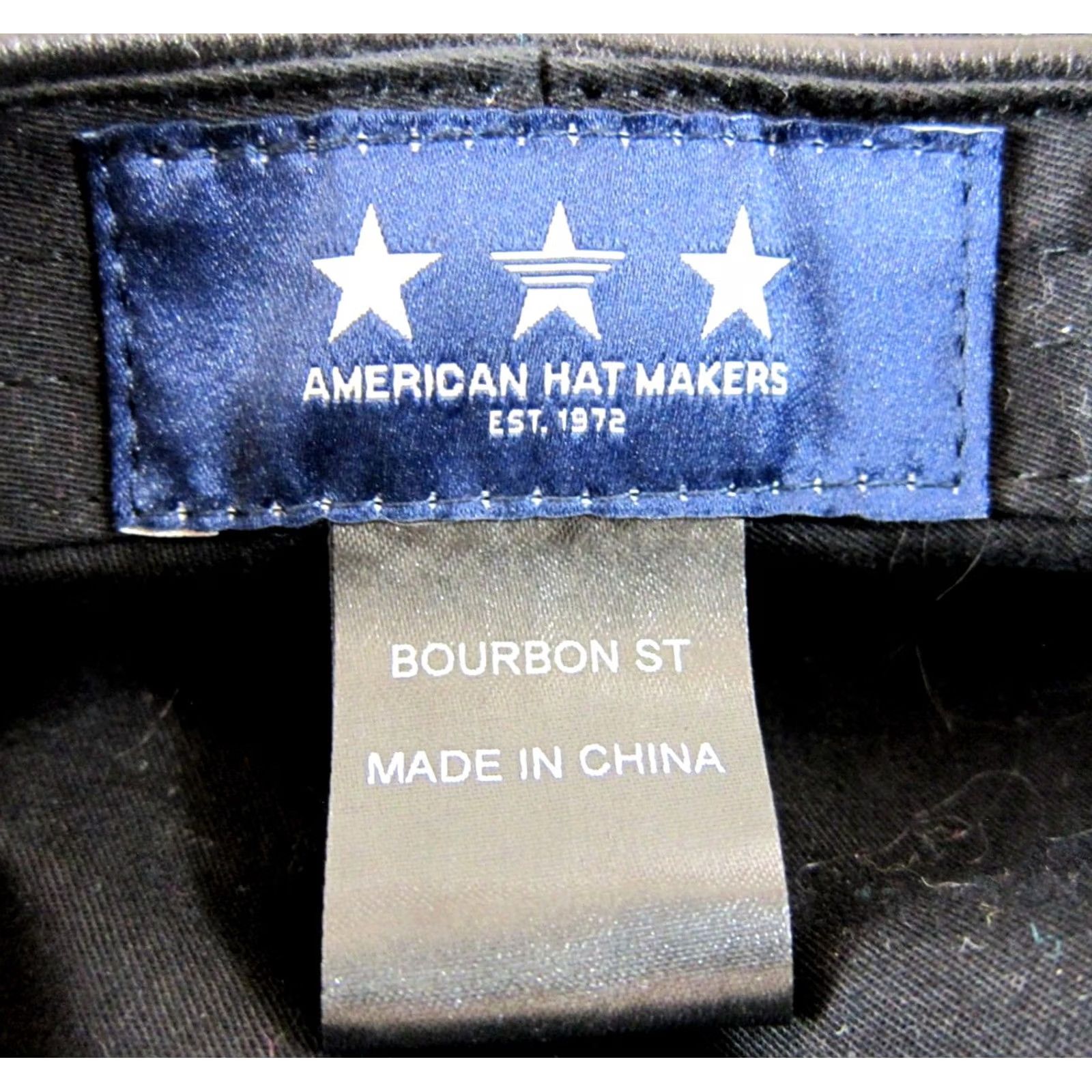 Vintage American Hat Makers 100% Leather Black Newsboy Cabbie Flat Hat Cap Medium Size ONE SIZE - 7 Thumbnail