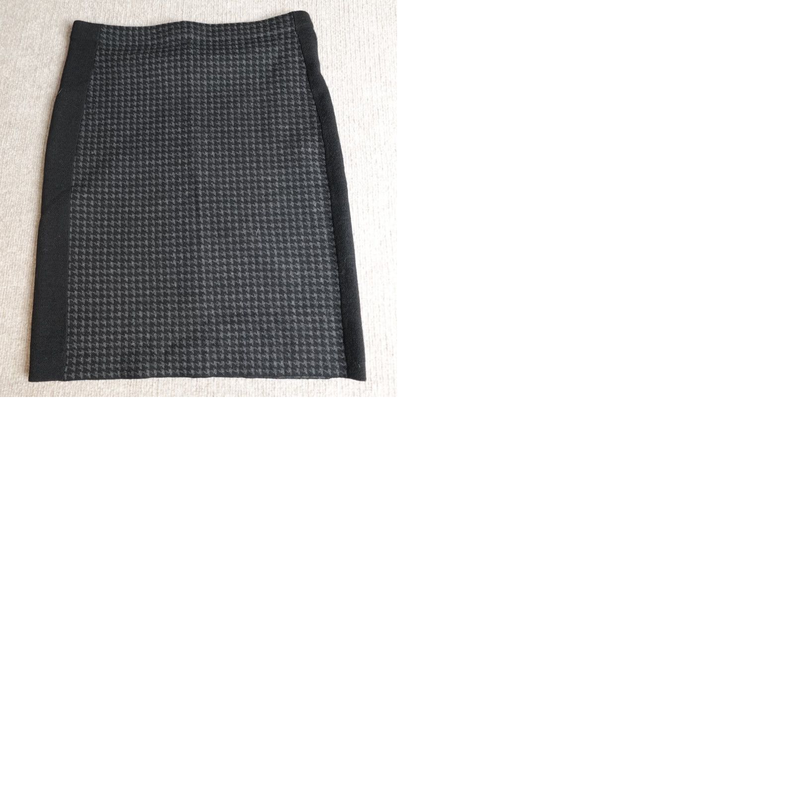 Theory Theory Womens Skirt Medium Black Houndstooth Wool Blend Pencil Yennif Size 32" / US 10 / IT 46 - 9 Thumbnail