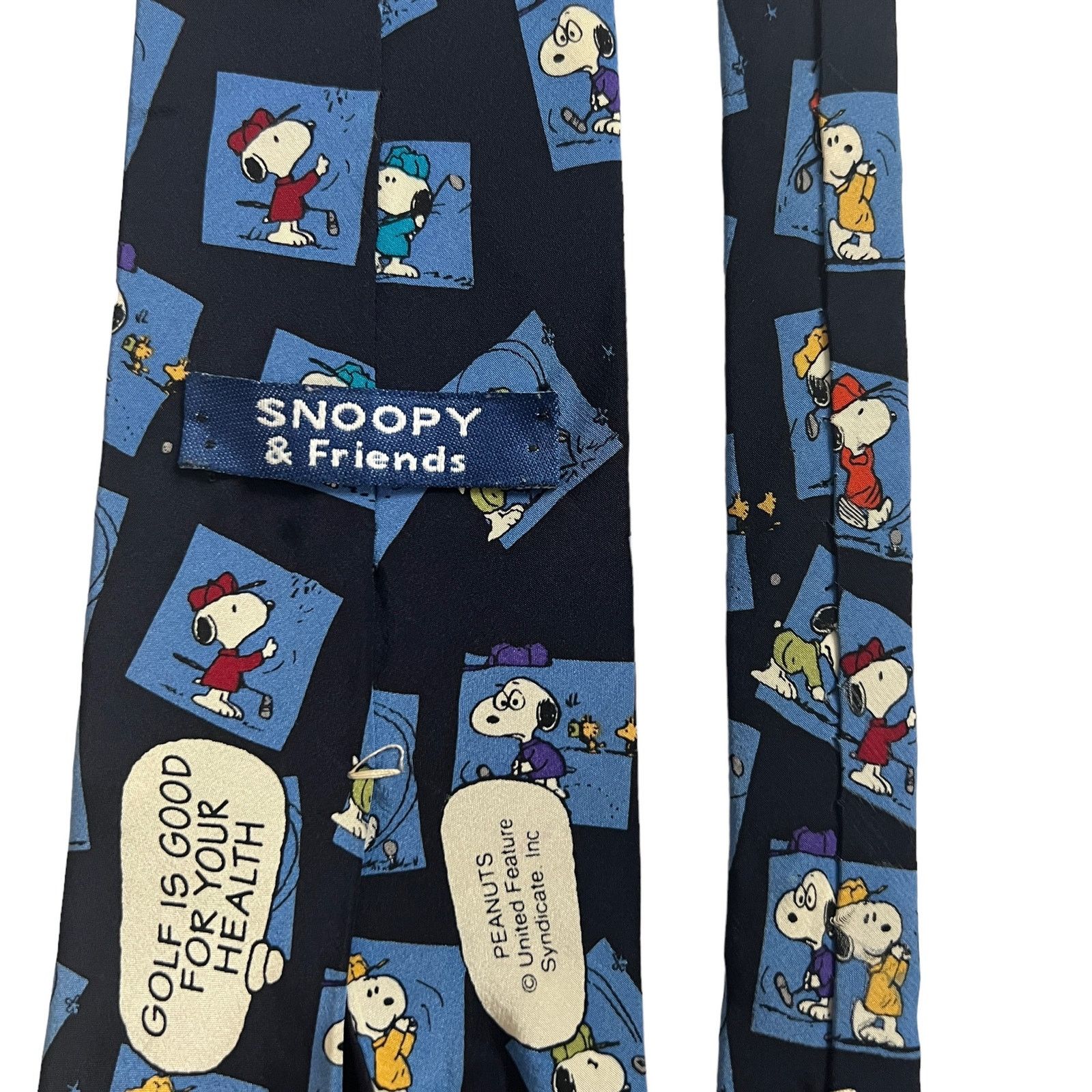Peanuts Snoopy & Friends Peanuts Golf is Good for Your Health Tie Size ONE SIZE - 6 Thumbnail