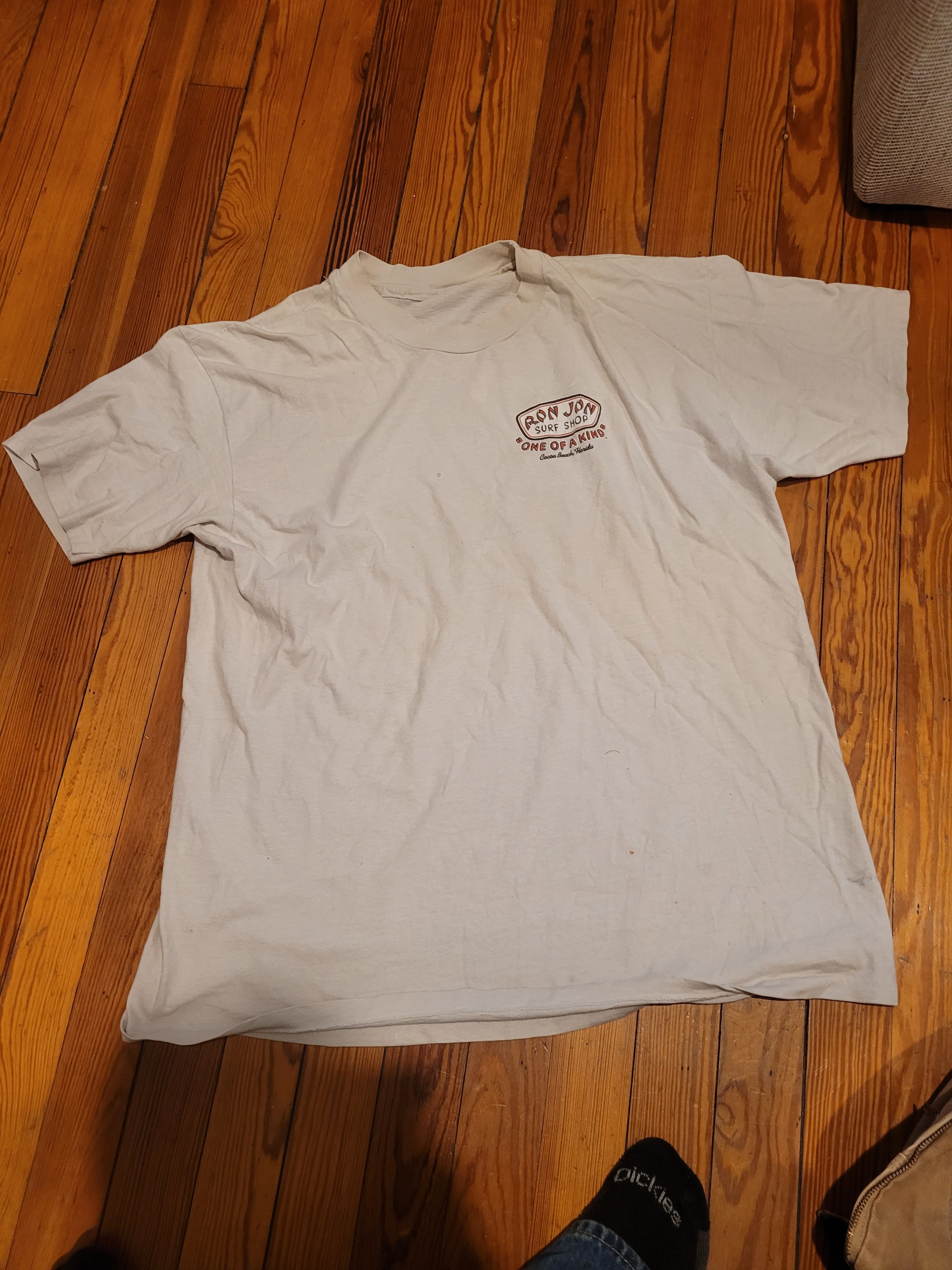 image of Ron Jon Surf Shop 1997 Vintage Ron Jon Shirt in White, Men's (Size XL)