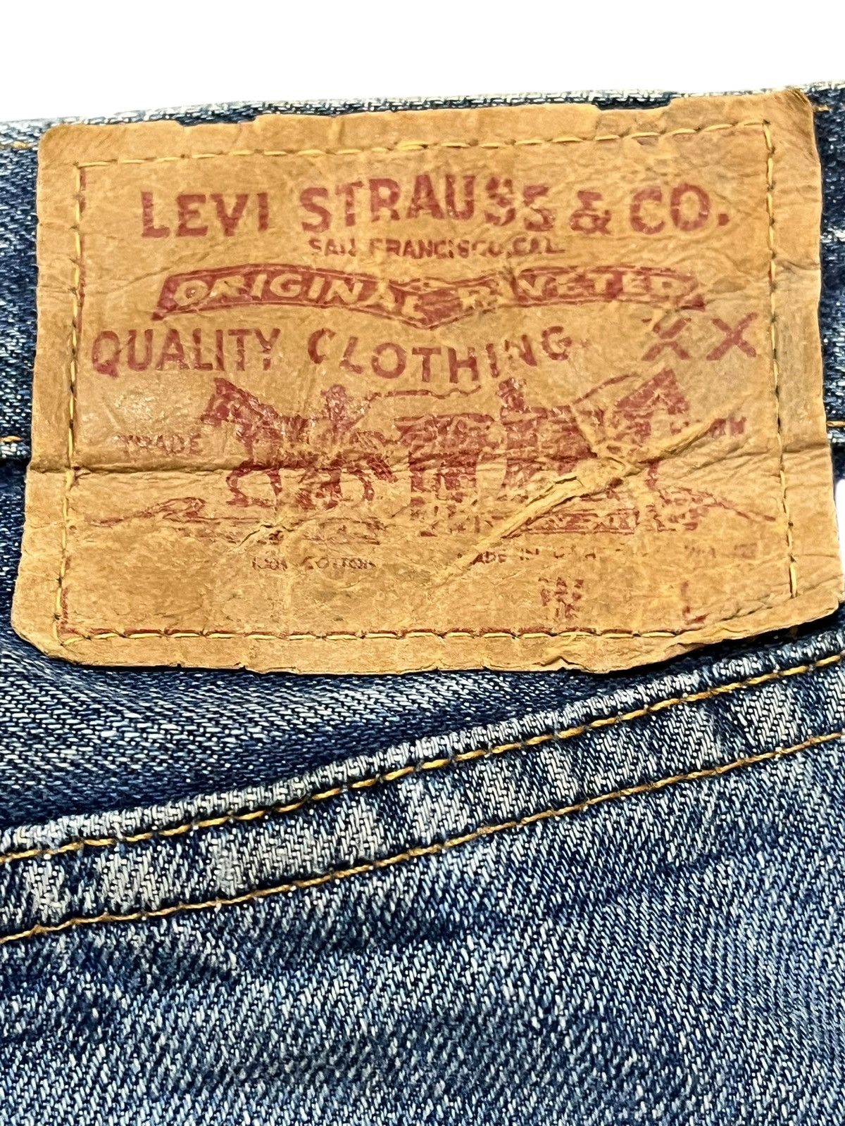 Levi's Vintage Clothing Vintage Levi’s Scovill Big E Selvedge Shorts Denim Size US 29 - 9 Thumbnail