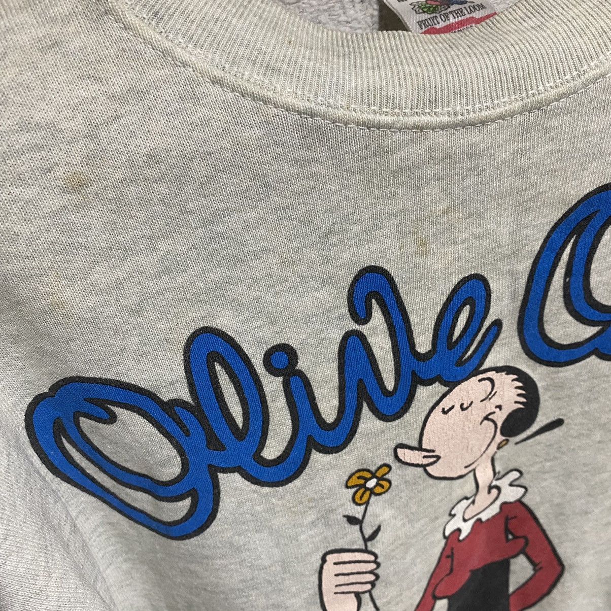 Cartoon Network Vtg 90S OLIVE OYL POPEYE Sweatshirt Size US M / EU 48-50 / 2 - 8 Thumbnail