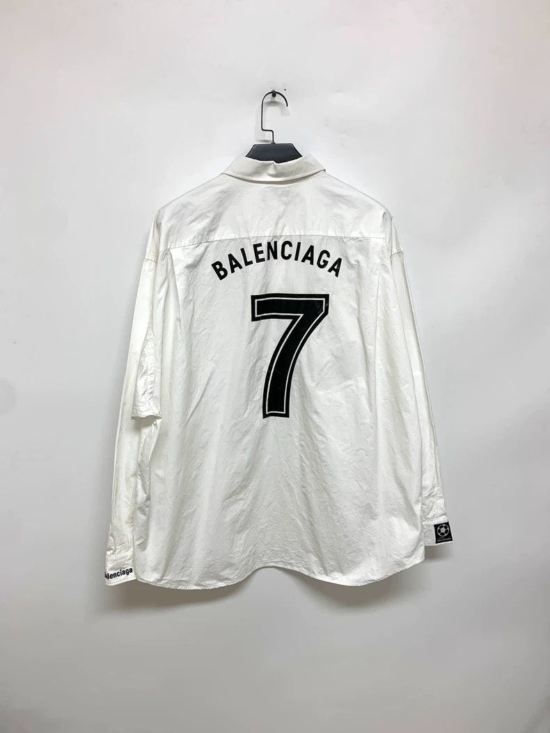 Balenciaga Balenciaga size 42 White Long Sleeve Shirt Size US S / EU 44-46 / 1 - 8 Thumbnail