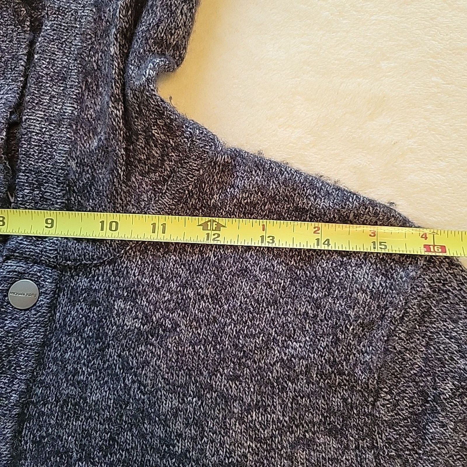 Michael Kors Michael Kors SM Hooded Navy Sweater Cotton Wool Sports Luxe Size S / US 4 / IT 40 - 8 Thumbnail