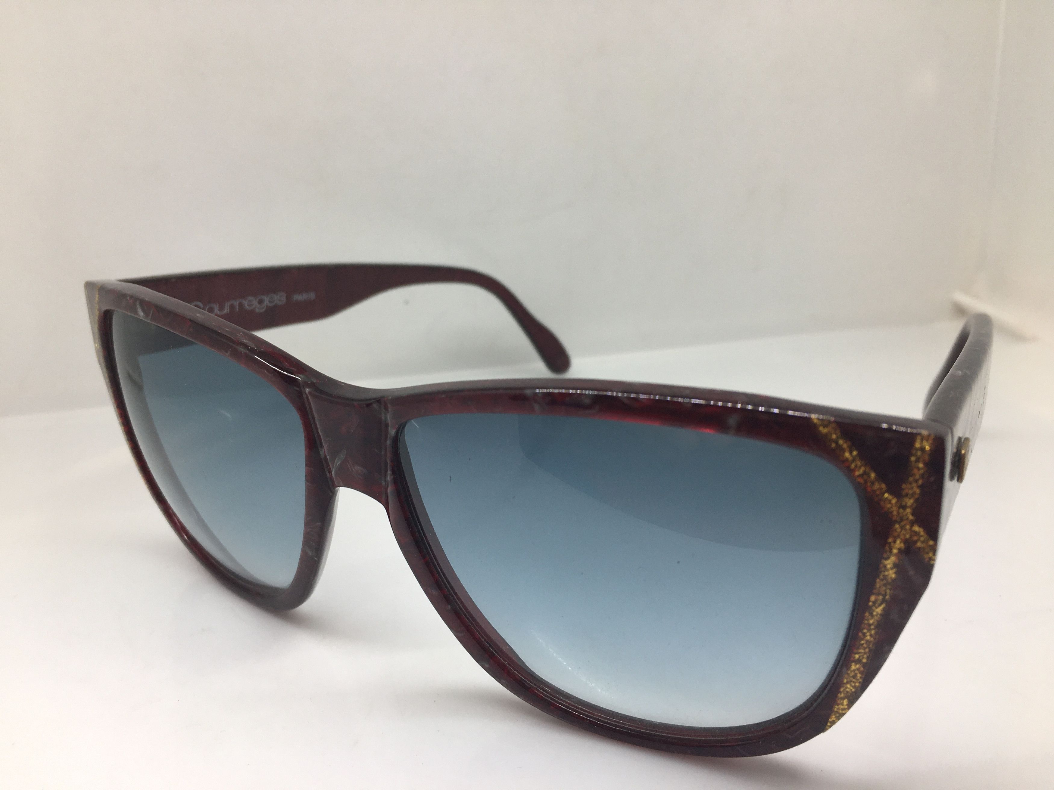 Courreges Vintage 70s Courreges8712 Woman Oversize Sunglasses France Size ONE SIZE - 3 Thumbnail