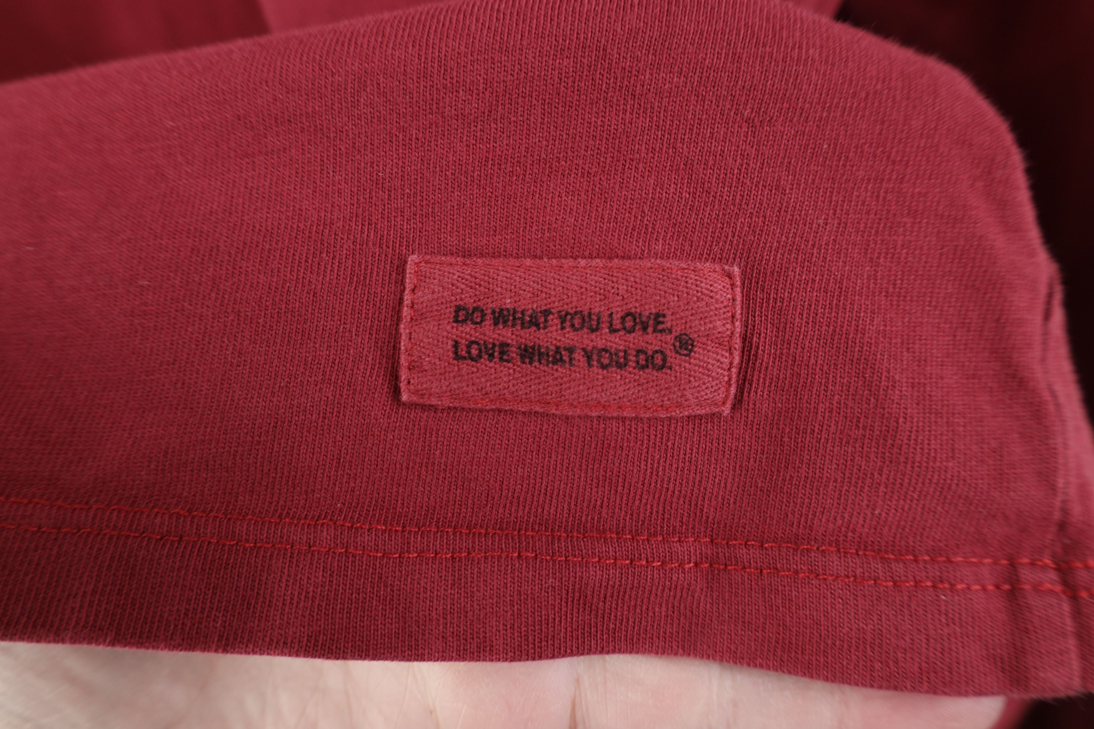 Life is Good Life Is Good Spell Out Heart Long Sleeve T-Shirt Red Cotton Size M / US 6-8 / IT 42-44 - 6 Thumbnail