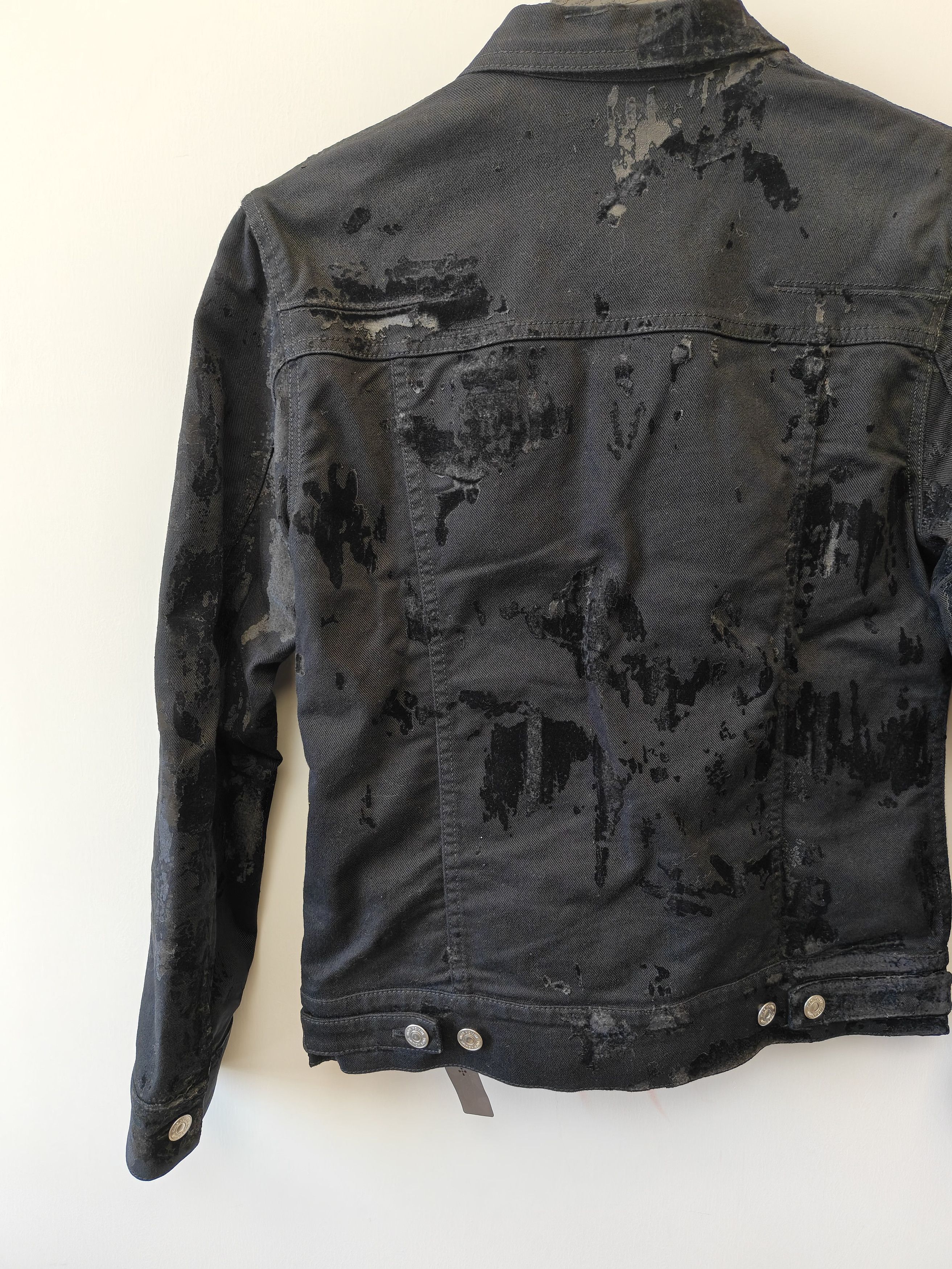 Dior Dior Homme By Hedi Black Distressed Denim Jacket Size 46 Size US S / EU 44-46 / 1 - 3 Thumbnail