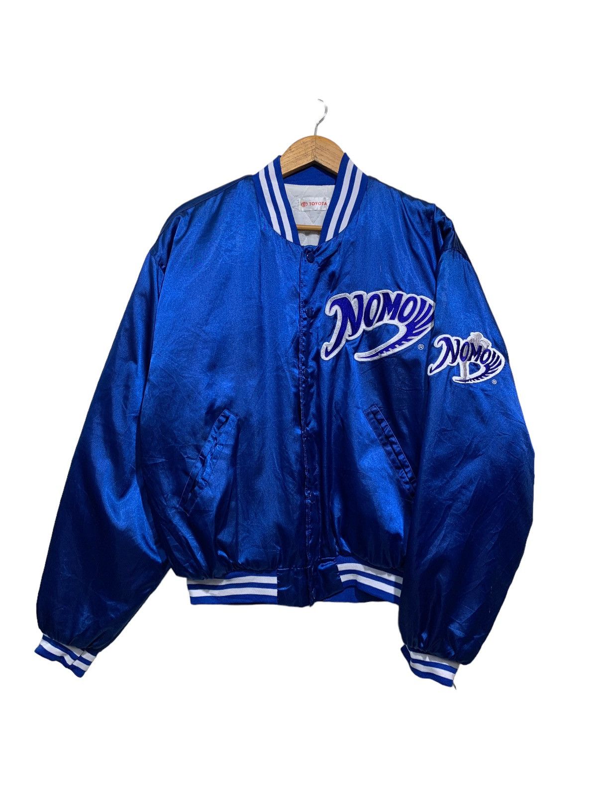 MLB × Vintage 🔥VTG NOMO L.A DODGERS SATEEN BOMBER JACKETS Size US M / EU 48-50 / 2 - 1 Thumbnail