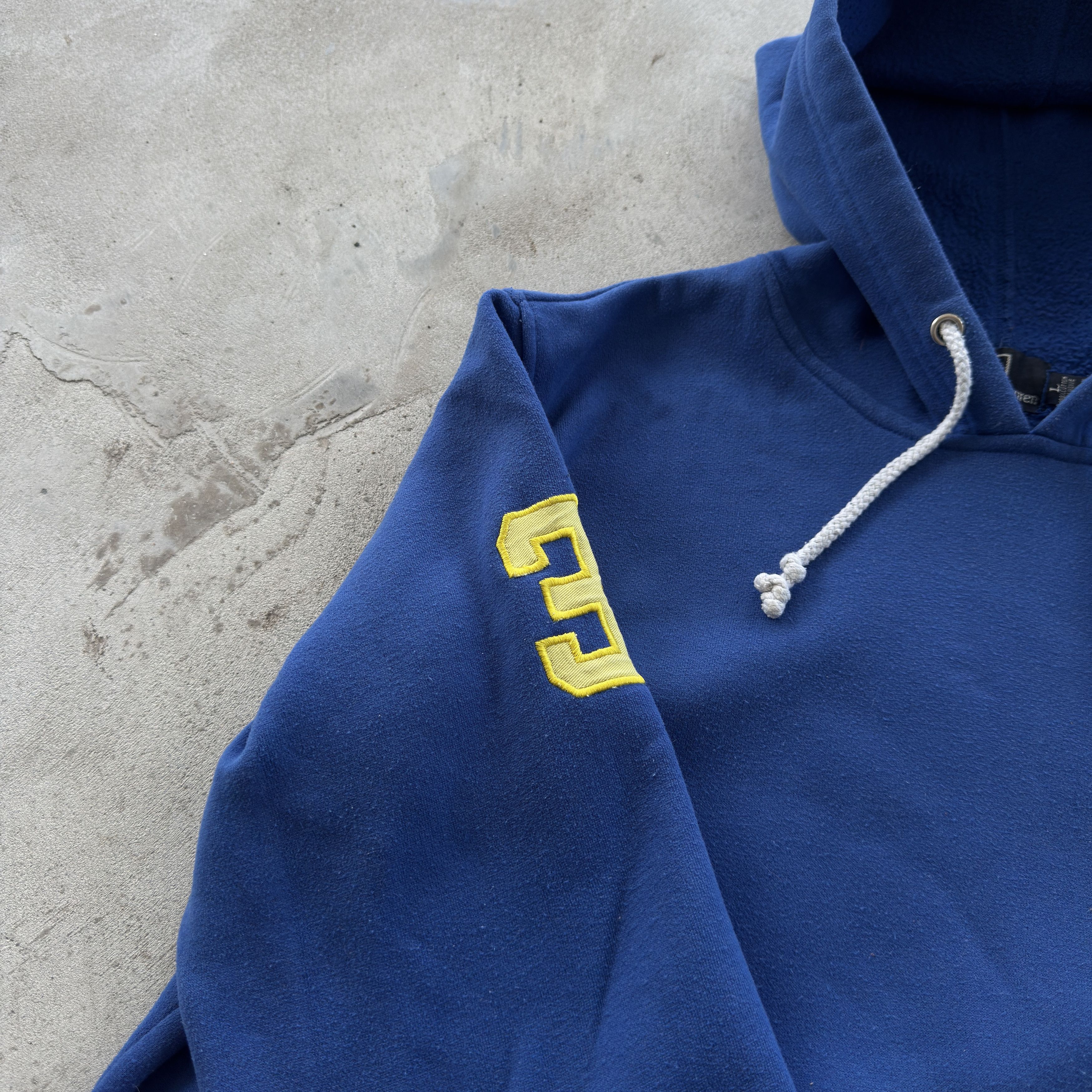 Polo Ralph Lauren Polo Ralph Lauren Yellow Big Pony Blue Hoodie Custom Fit L Size US L / EU 52-54 / 3 - 5 Thumbnail