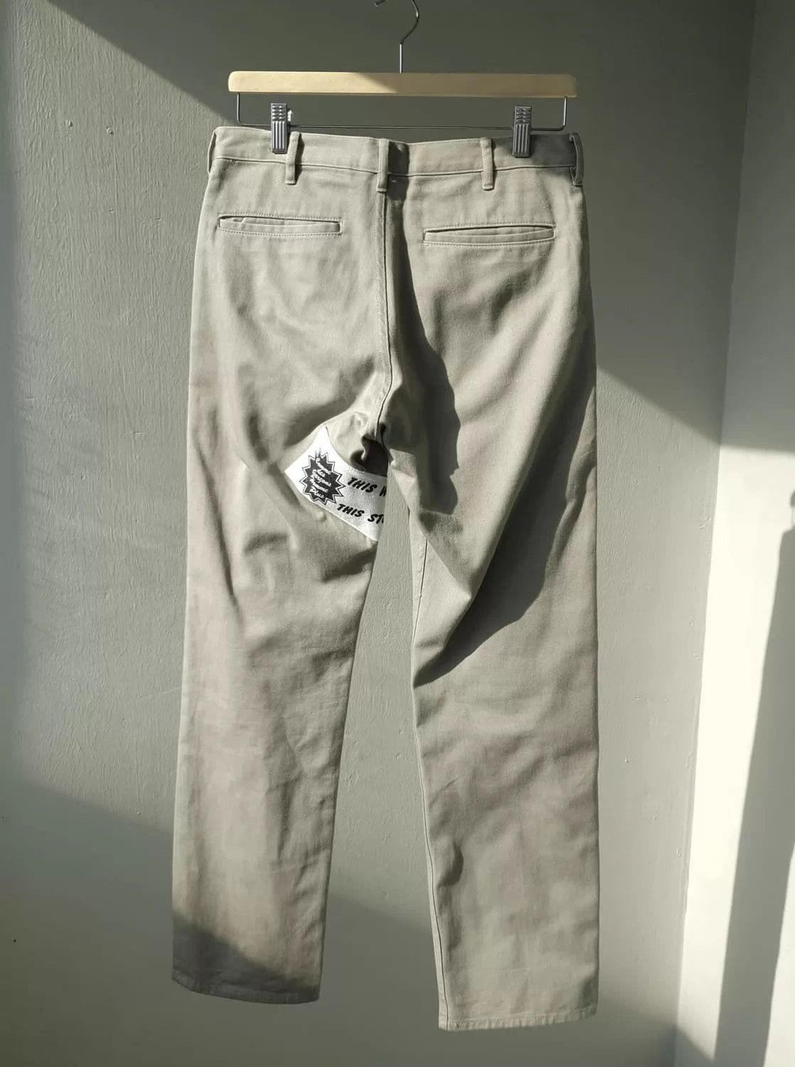 Comme des Garcons CDG Runway Jeans Light Gray Logo Detail Unisex Size US 27 - 9 Thumbnail