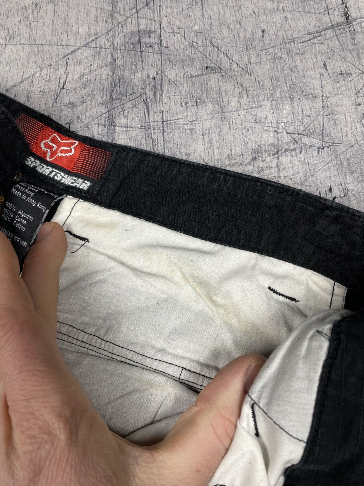 Fox Racing Fox Racing Black Cargo Pants Size 30 Y2K Made In Hong Kong Size US 30 / EU 46 - 23 Thumbnail