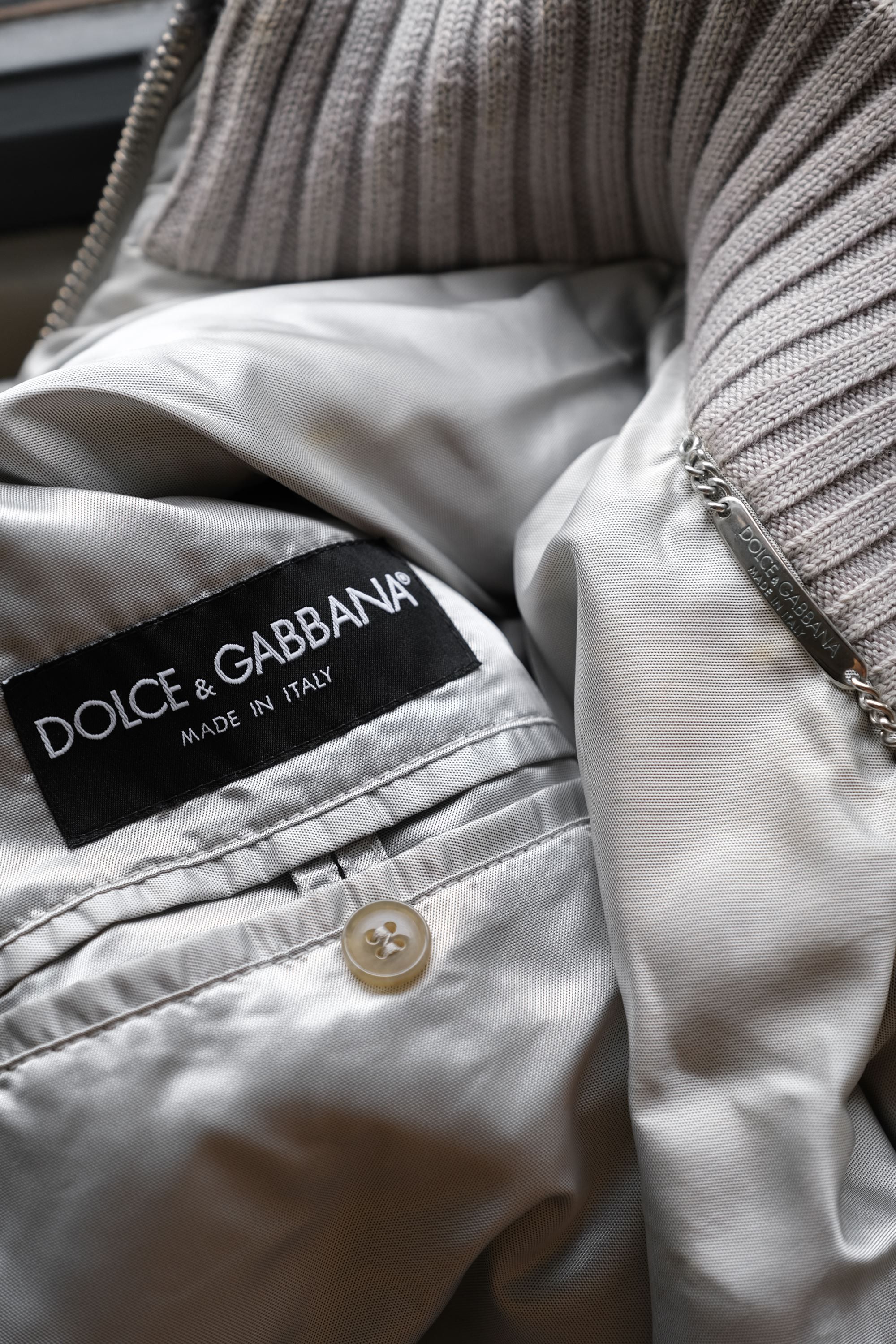 Dolce & Gabbana Dolce & Gabbana 07F/W Wool Fur Patch Nylon Jacket Size US S / EU 44-46 / 1 - 9 Thumbnail