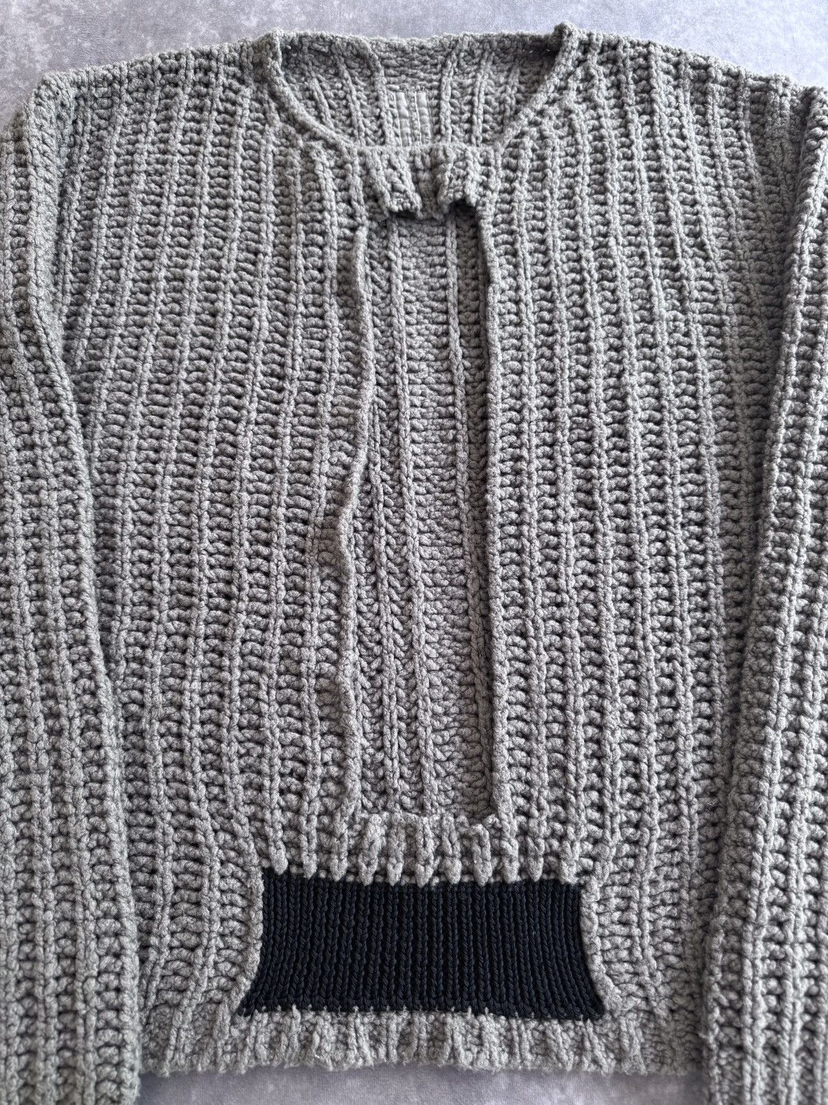Rick Owens Rick Owens Performa F/W 20 Wool Cable Knit Sweater Size US L / EU 52-54 / 3 - 3 Thumbnail