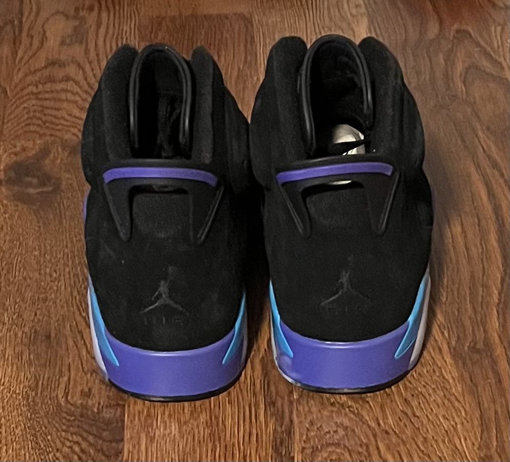 Jordan Brand Air Jordan 6 Retro Black Purple Aqua Size US 11.5 / EU 44-45 - 3 Thumbnail