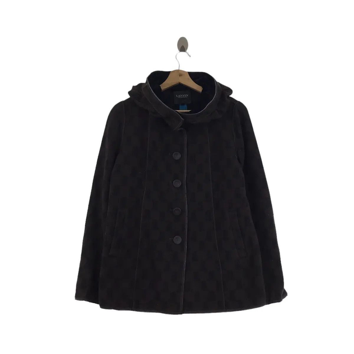 Lanvin Vintage LANVIN COLLECTION ITALY Monogram Parka Jacket Hoodie Size US M / EU 48-50 / 2 - 1 Thumbnail