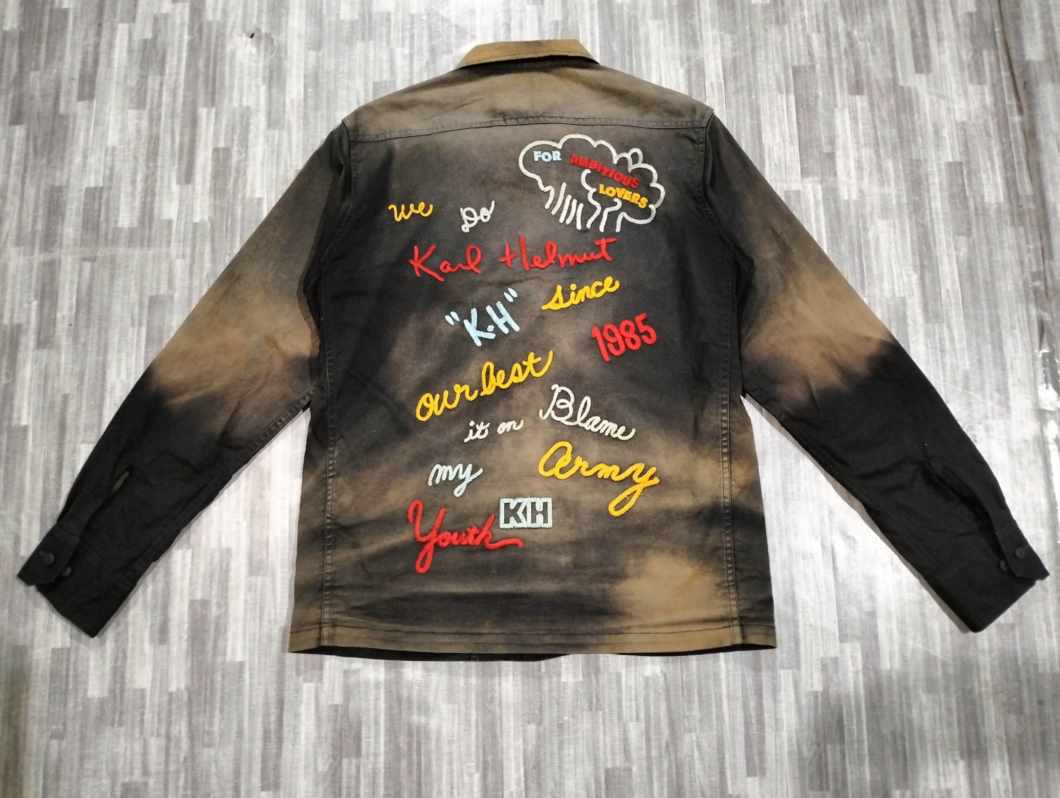 Karl Helmut Karl Helmut Four Pocket Light Jacket Embroidered Acid-Wash Size US M / EU 48-50 / 2 - 2 Thumbnail