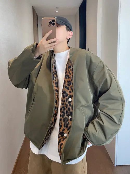 VIBE Tiger Reversable Bomber Jacket Size US M / EU 48-50 / 2 - 6 Thumbnail