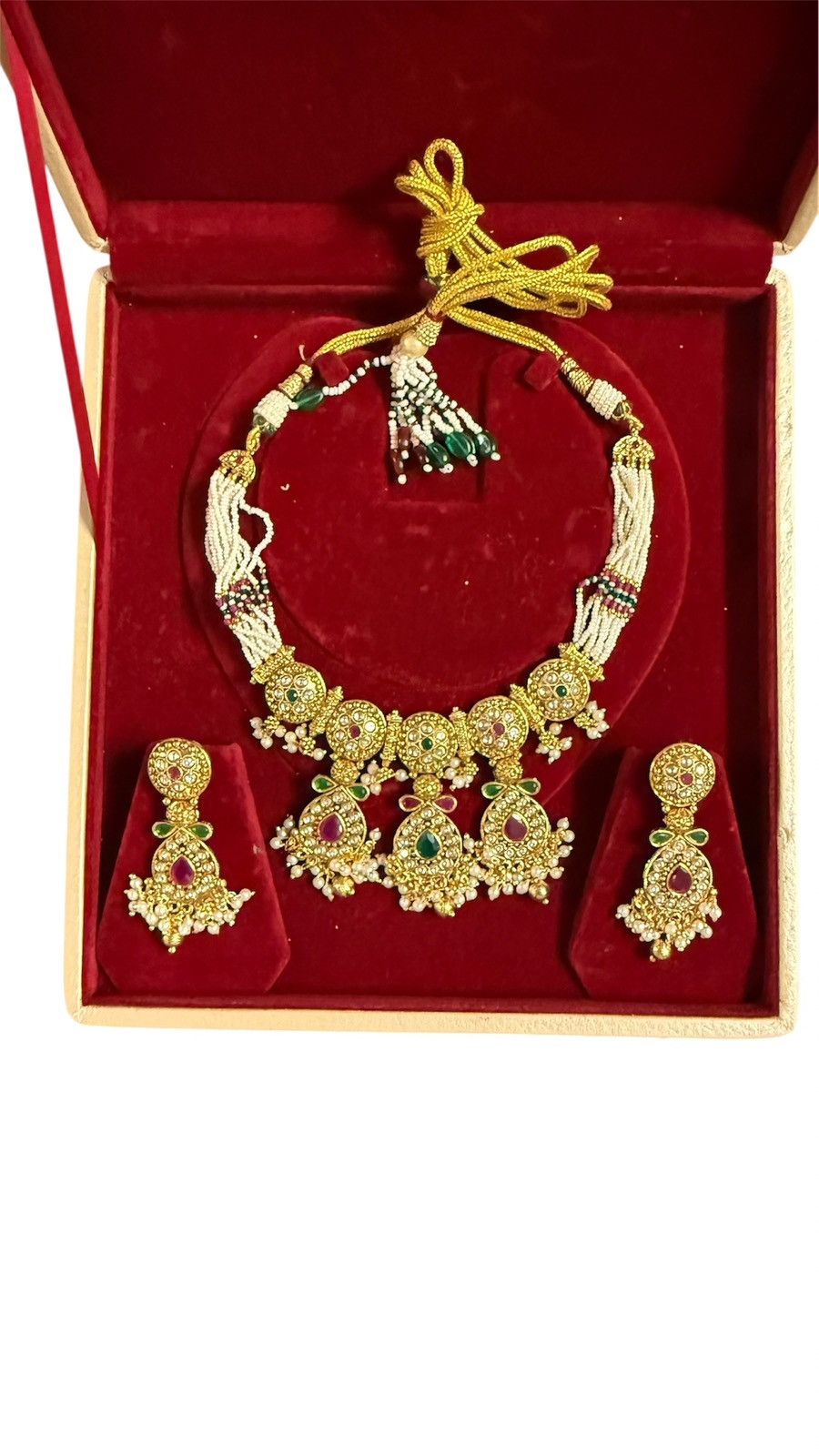 Other Emerald Royal Kundan Necklace Set Size ONE SIZE - 4 Thumbnail
