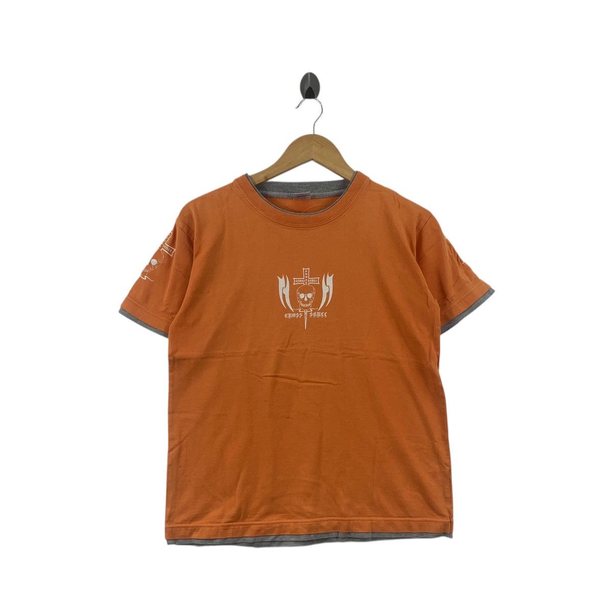 Vintage Vintage FLY BEANS SKATEBOARD Cross Bones Tee Shirt Top Skull Size US S / EU 44-46 / 1 - 1 Thumbnail
