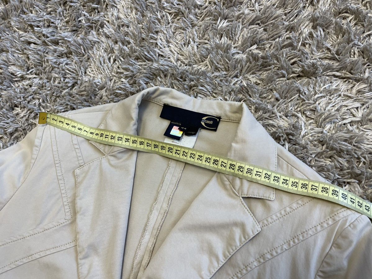 Roberto Cavalli Roberto Just CAVALLI Blazer Beige Cotton 1 Button Jacket Size M / US 6-8 / IT 42-44 - 16 Thumbnail