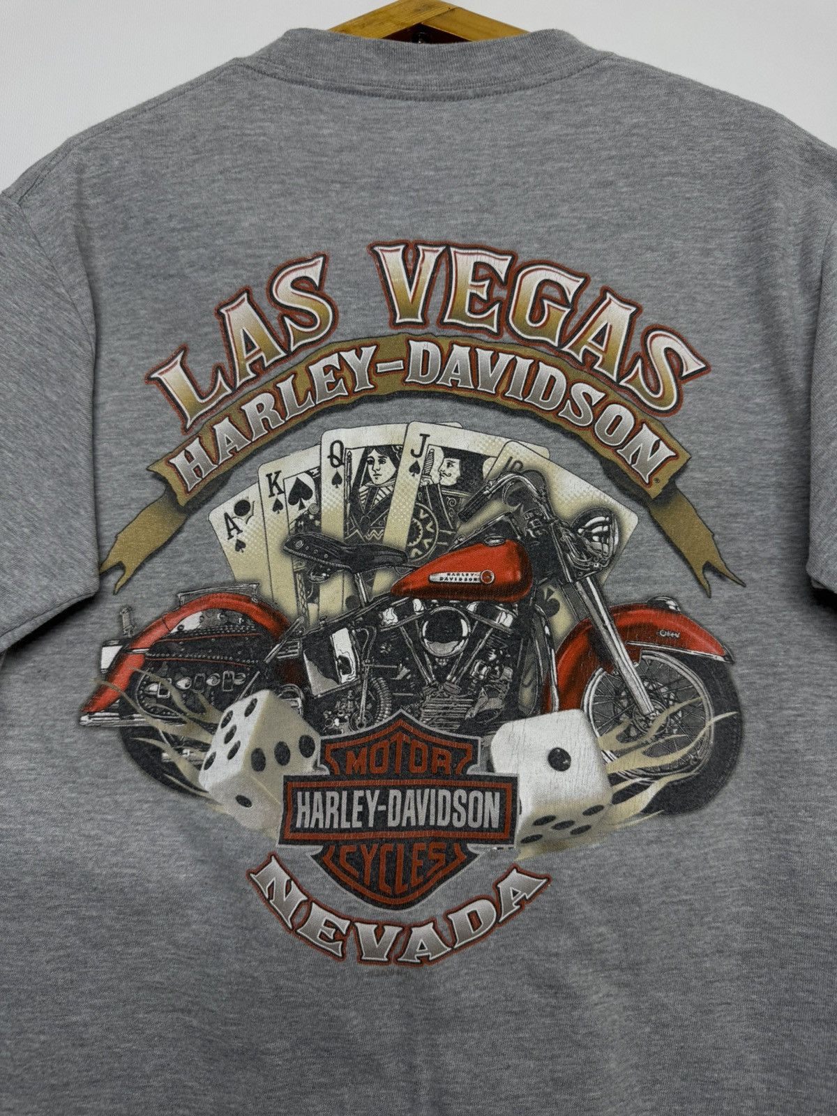 Harley Davidson Harley Davidson Vegas Distressed Stain Dead Mans Hand Skull Size US S / EU 44-46 / 1 - 4 Thumbnail