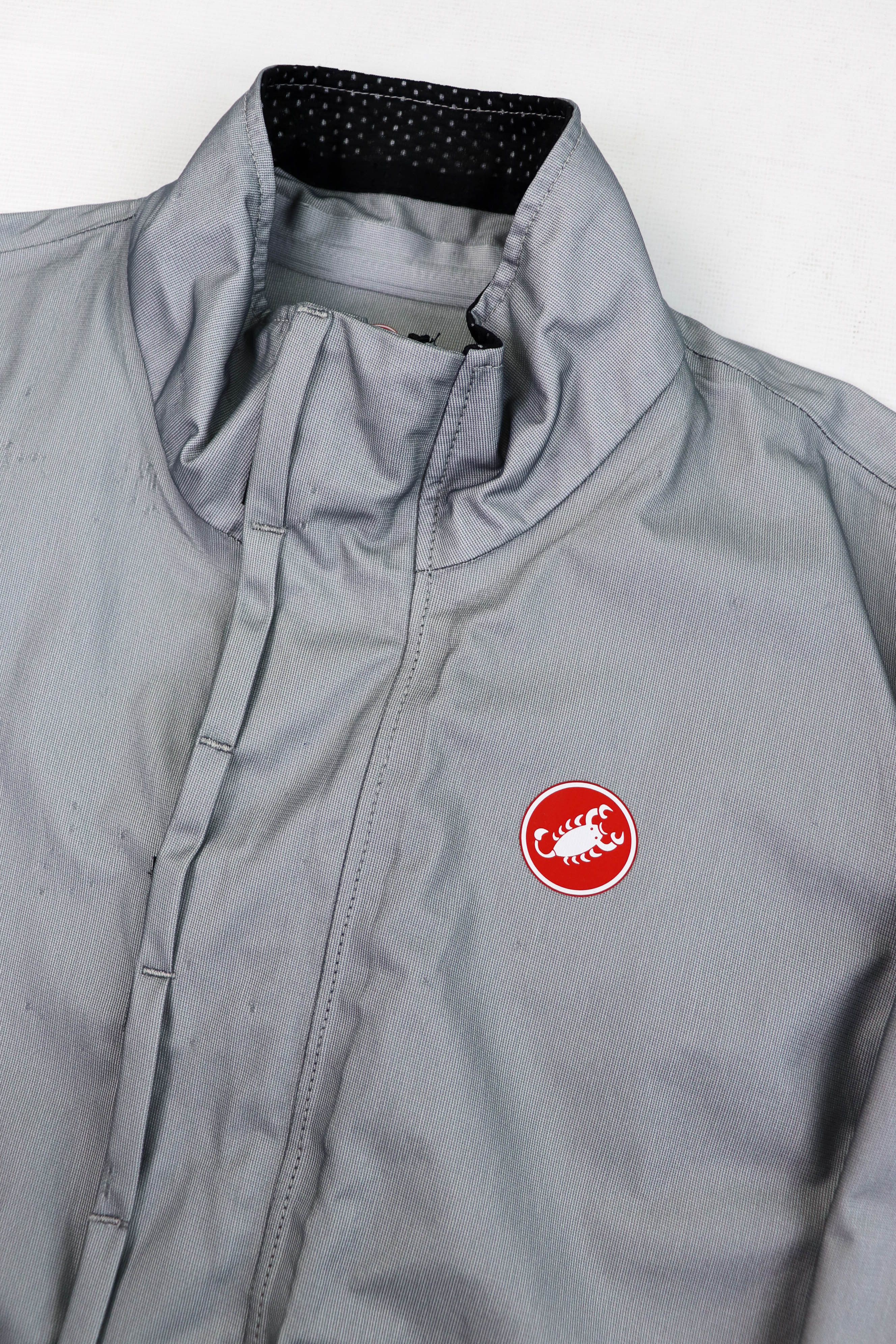 Other CASTELLI Event Waterproof Fabric Silver Gray Cycling Jacket Size US L / EU 52-54 / 3 - 9 Thumbnail