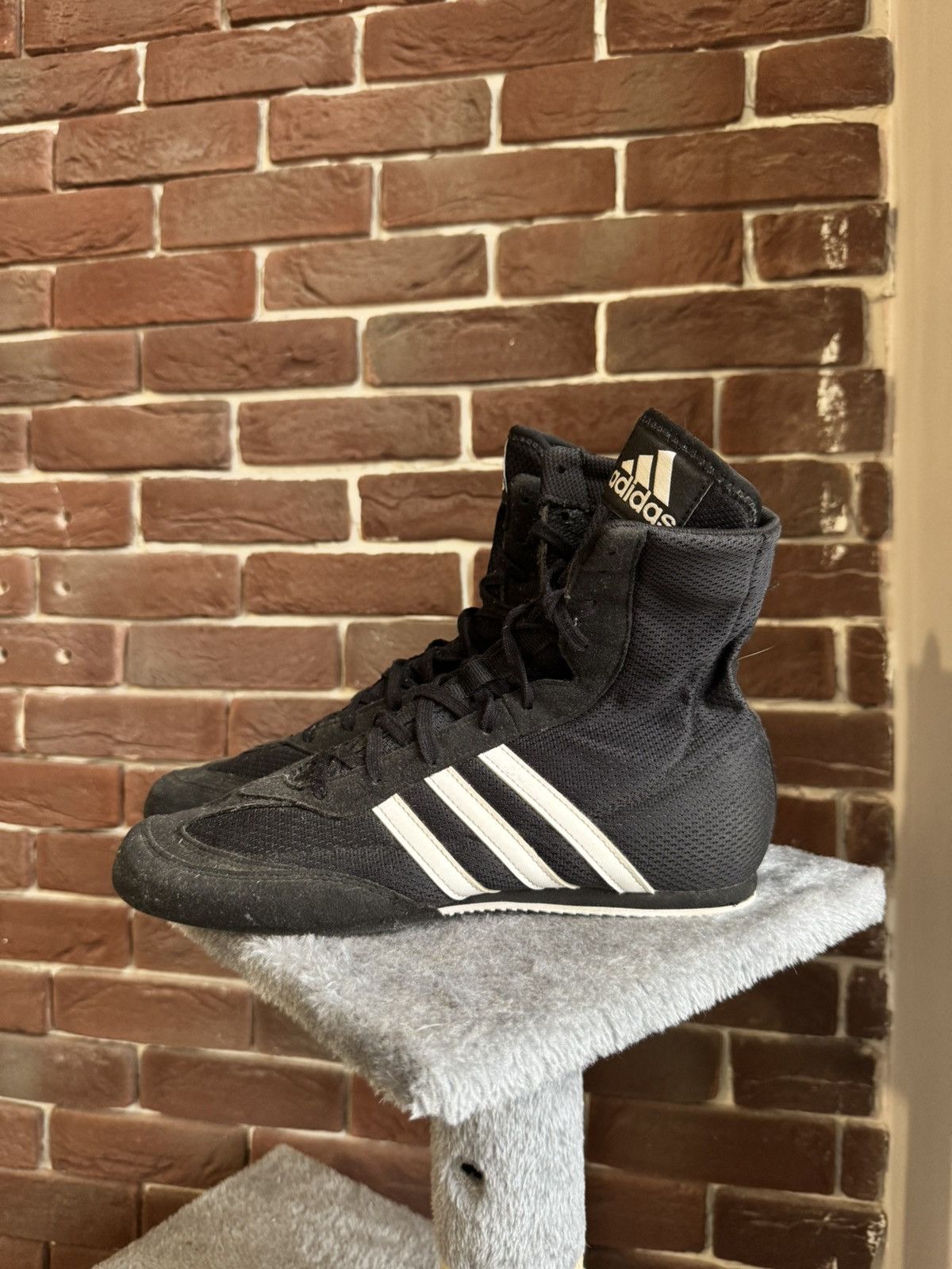 Adidas Sneakers Men Adidas Box Hog Hi-Top Size 7.5US black Boxing Size US 7.5 / EU 40-41 - 3 Thumbnail