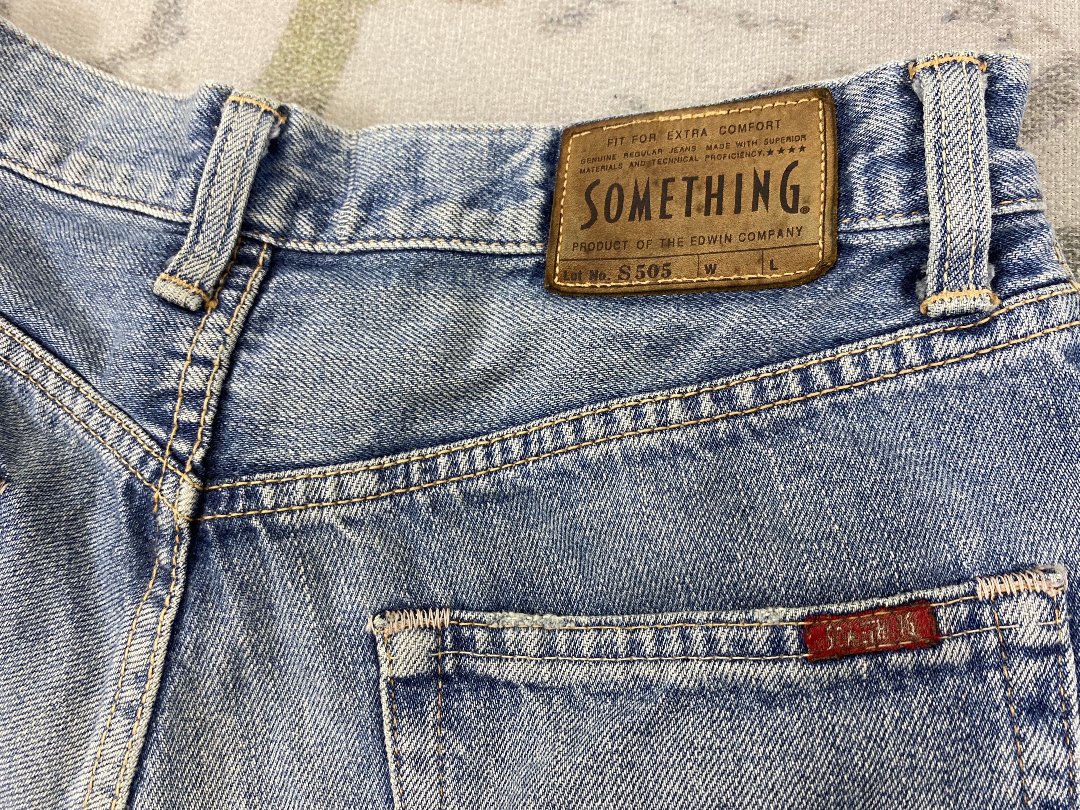 Japanese Brand Selvedge Vintage Something Jeans 29x31.5 Denim- JN3663 Size US 29 - 12 Thumbnail