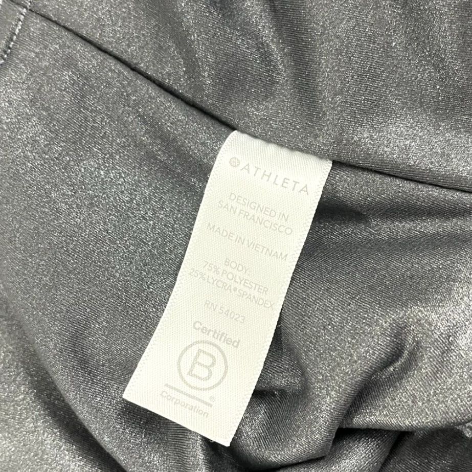 Athleta Athleta Leggings Women M Gray Shine Elation Ultra High Rise Tight 26" Yoga Gym Run Size 32" / US 10 / IT 46 - 5 Thumbnail