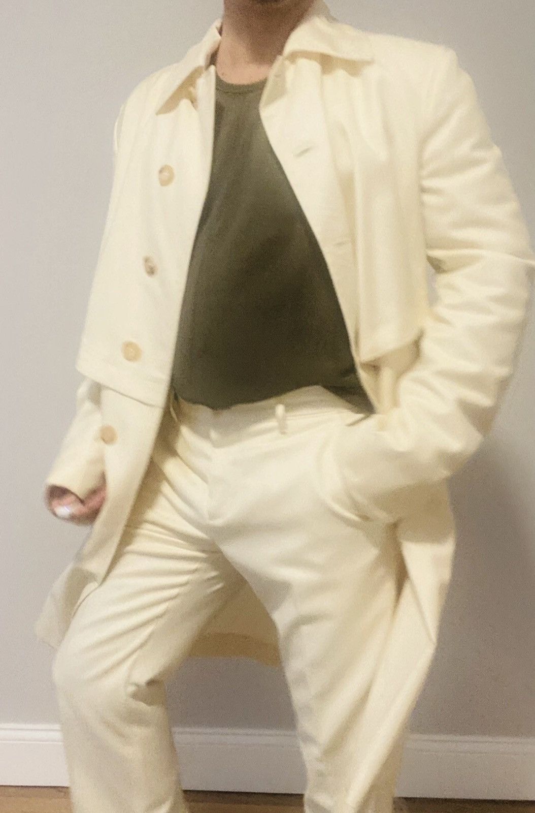 John Galliano JOHN GALLIANO Set Jacket & Pant Size 48R - 2 Thumbnail