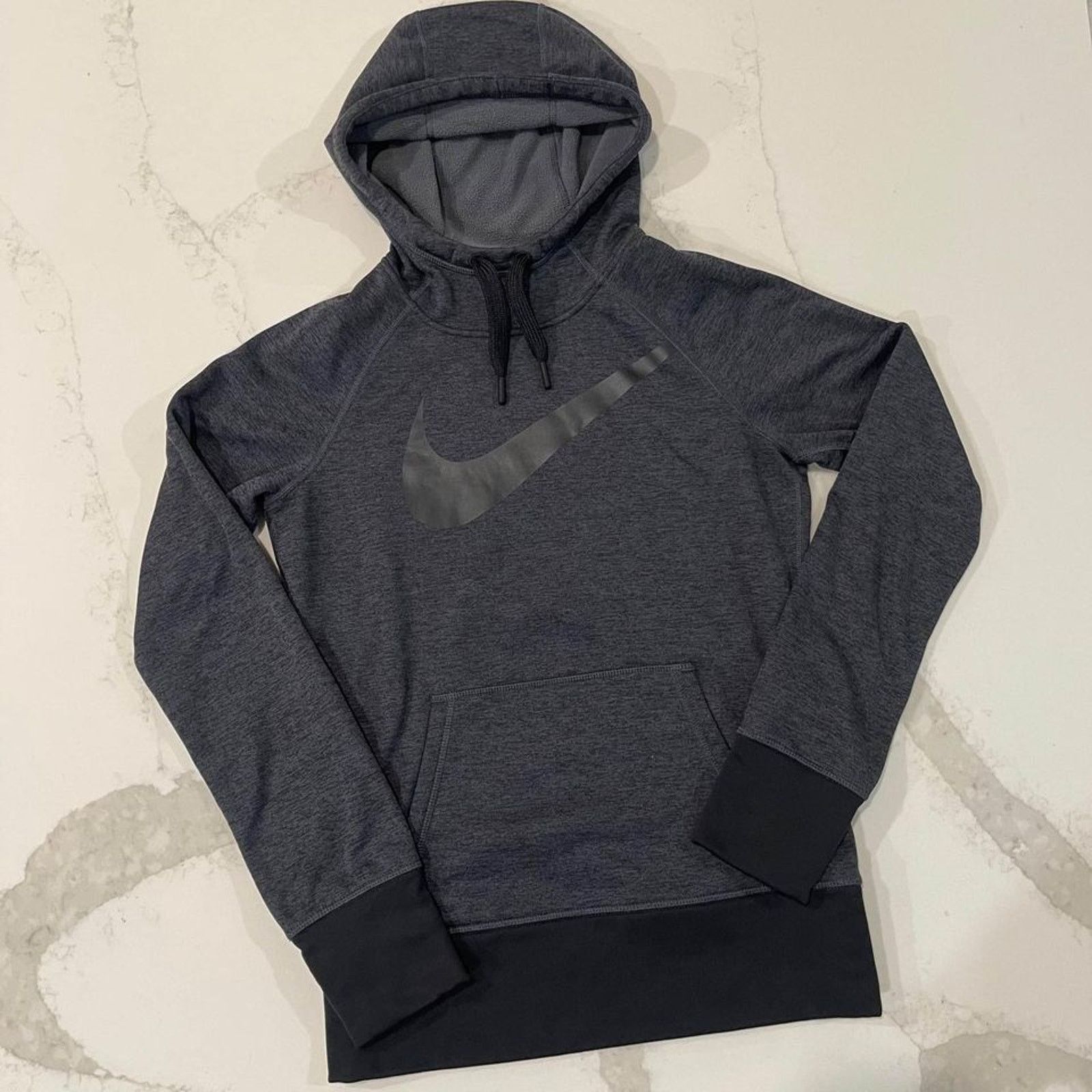 Nike Nike Therma-Fit Big Swoosh Hoodie Grey Sweatshirt Women’s XS Size XS / US 0-2 / IT 36-38 - 1 Thumbnail