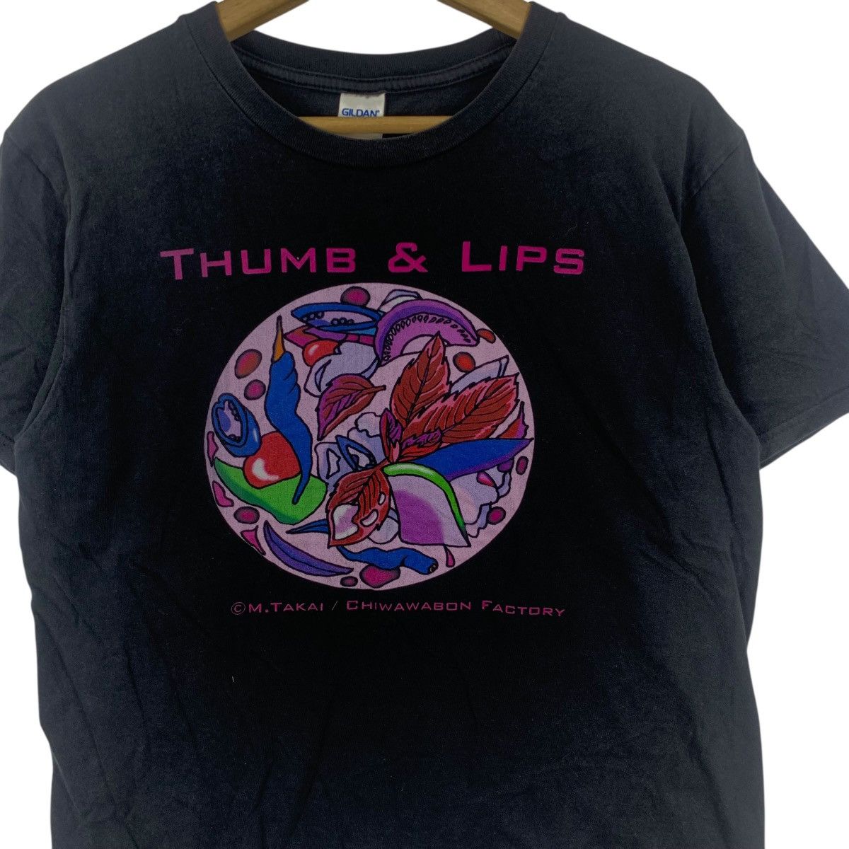 Band Tees CHIWAWABON THUMB & LIPS Cafe Music Band Tee Shirt Top Size M / US 6-8 / IT 42-44 - 6 Thumbnail