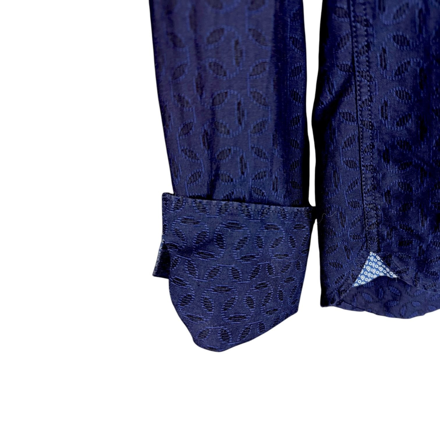 Ted Baker Ted Baker Pashion Blue French Cuff Dress Shirt Pearl 15.5 Size US M / EU 48-50 / 2 - 2 Thumbnail