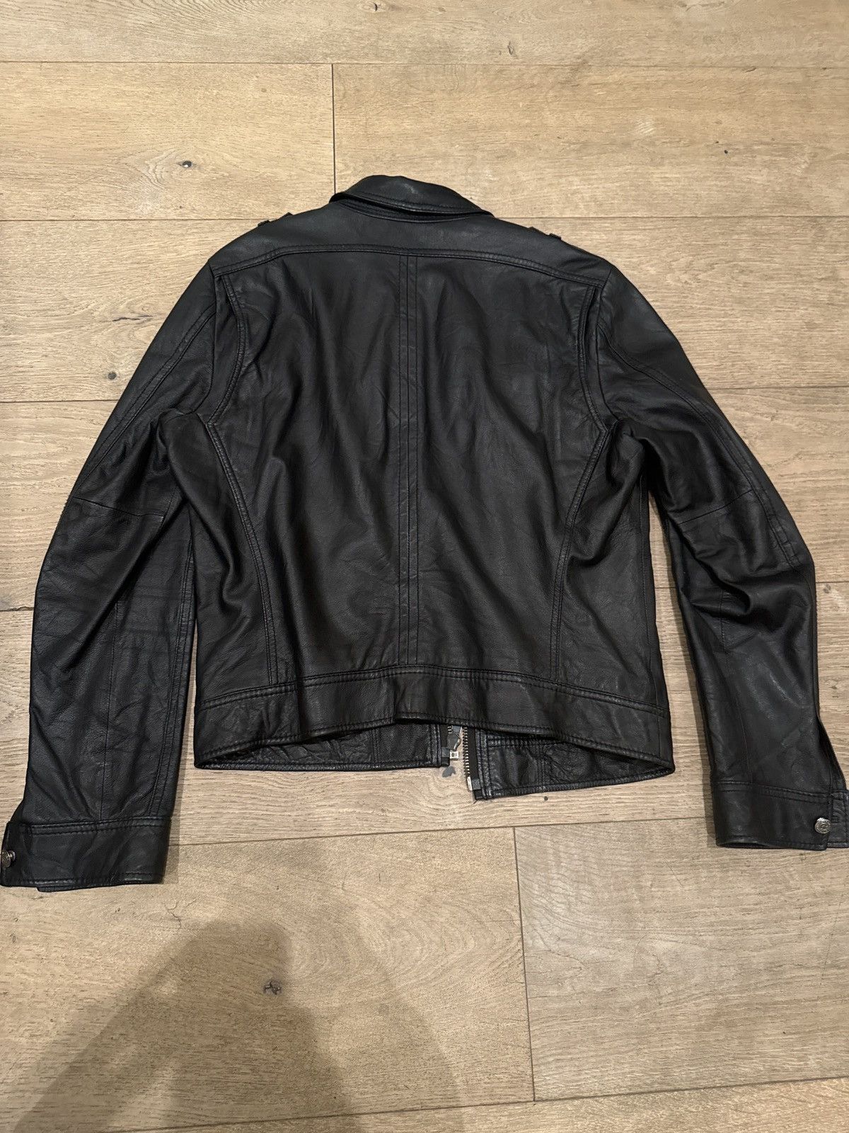 J.Lindeberg J.Lindeberg Black Leather Jacket Size US XL / EU 56 / 4 - 2 Thumbnail