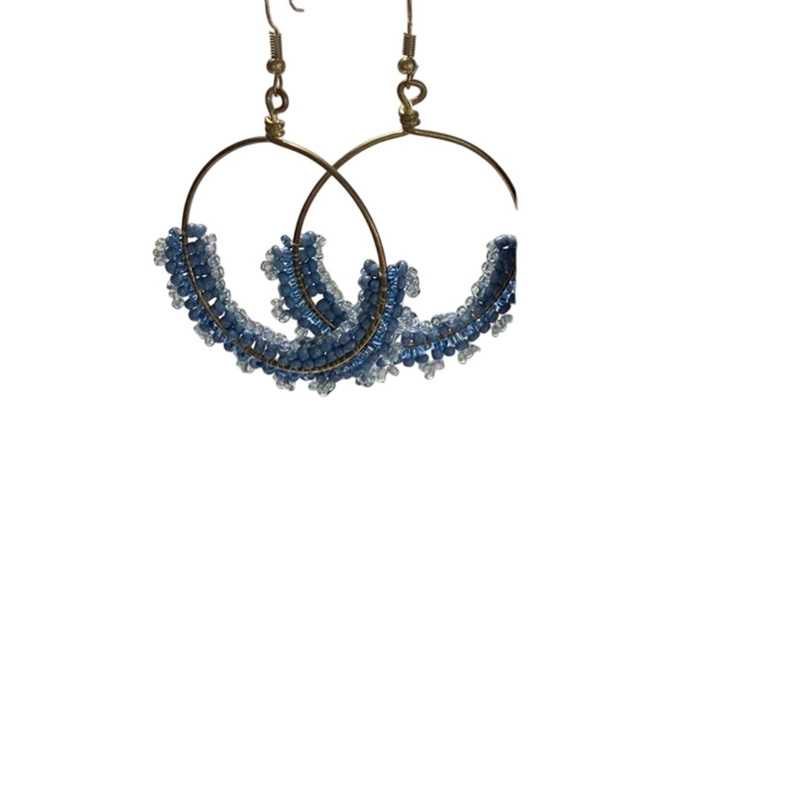 Other Blue bead earrings Size ONE SIZE - 1 Thumbnail
