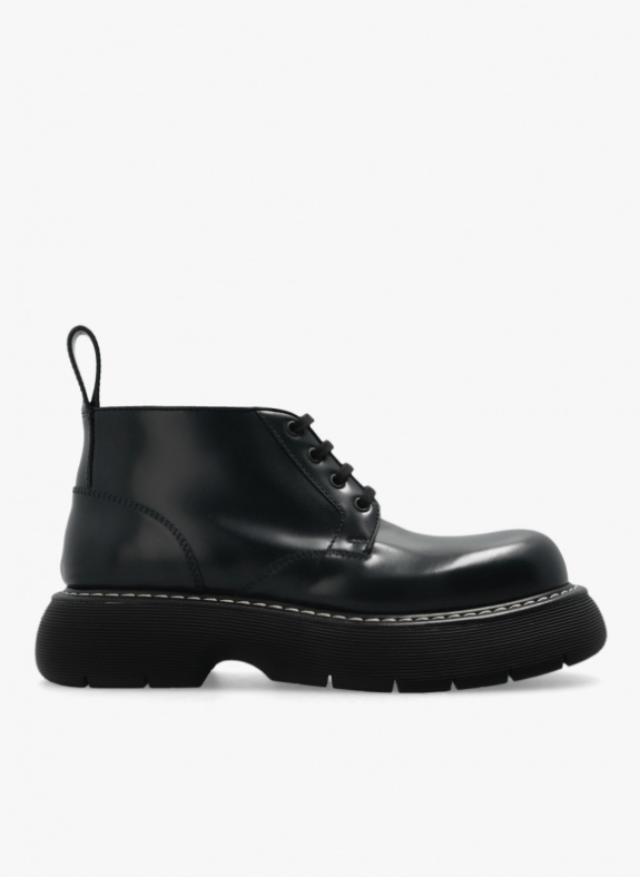 image of Bottega Veneta O1Loc1C0124 Swell Ankle Boot Calfskin In Inkwell, Men's (Size 8)